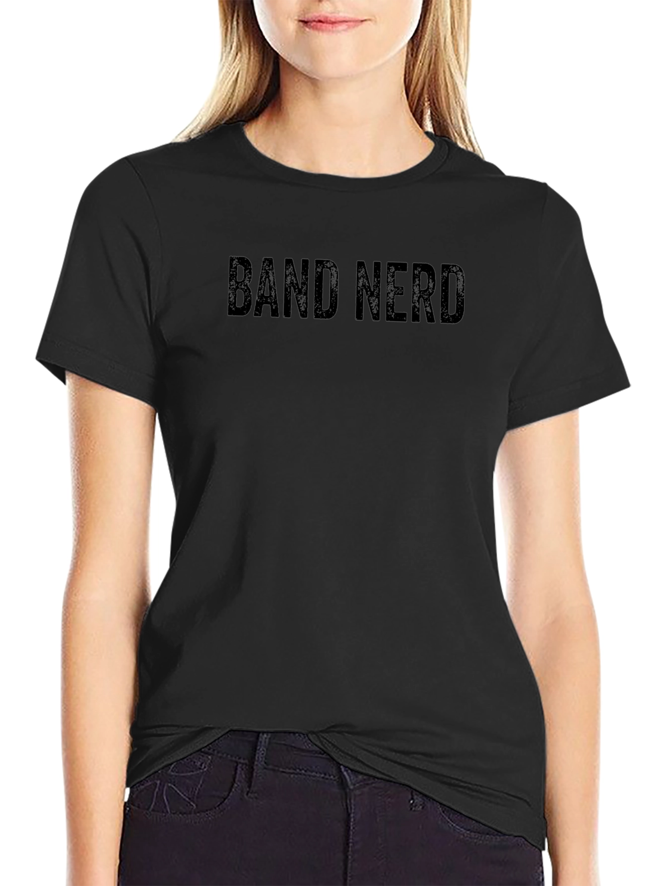 Band Nerd T-Shirt - Black Crew Neck Tee