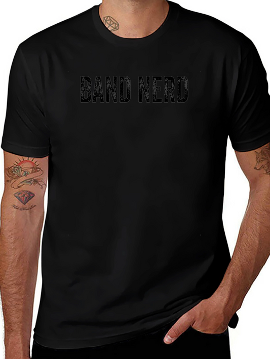 Band Nerd T-Shirt - Black Crew Neck Tee