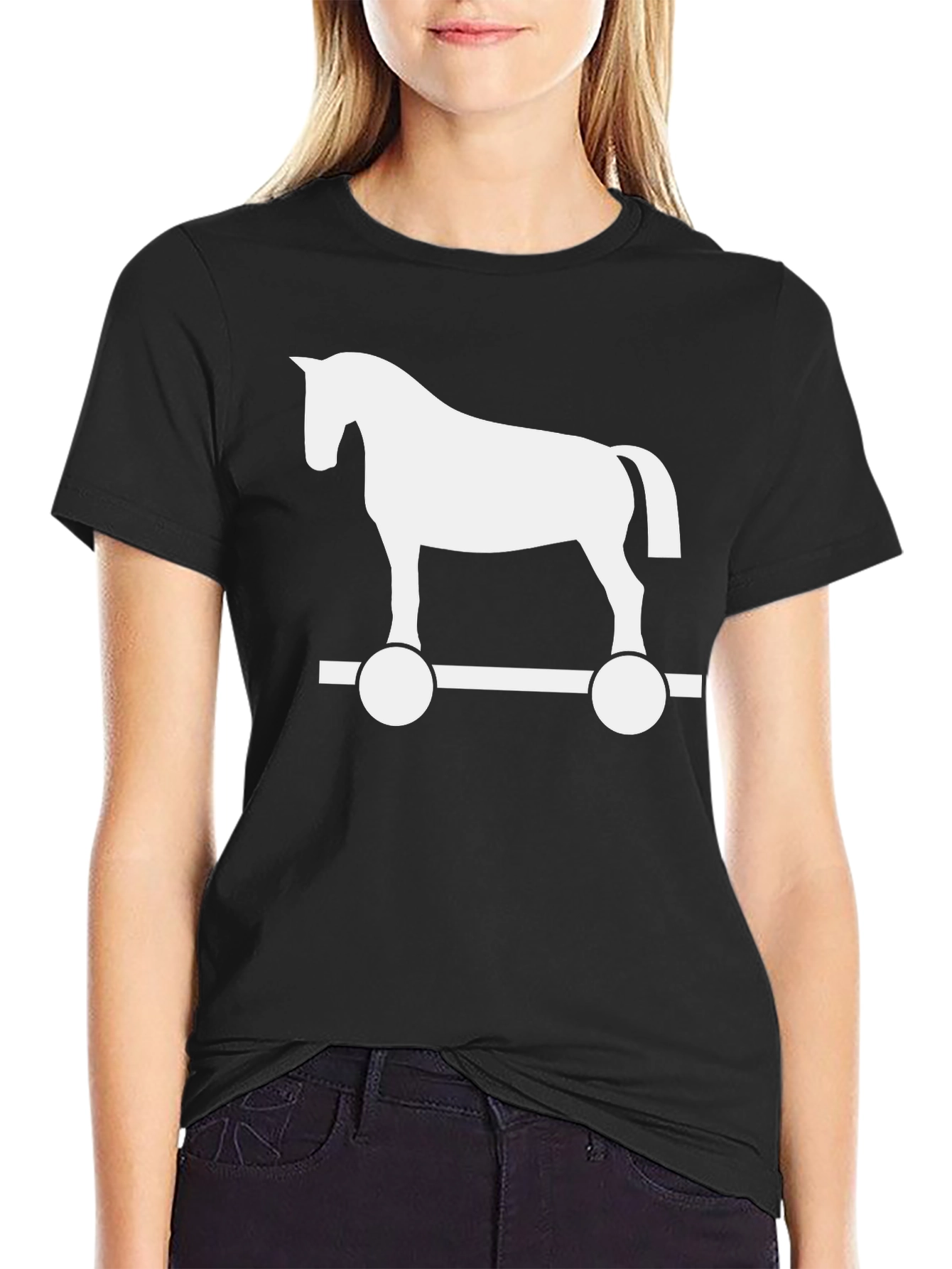 Trojan Horse Graphic T-Shirt - Classic Design
