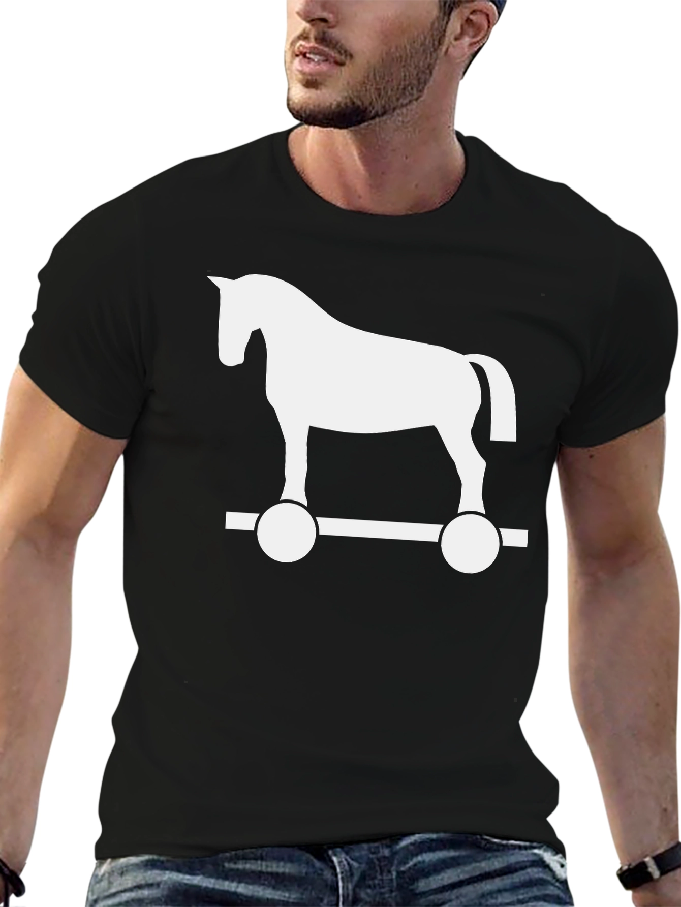 Trojan Horse Graphic T-Shirt - Classic Design