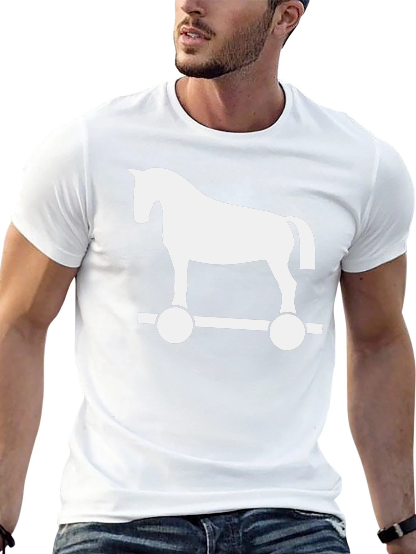 Trojan Horse Graphic T-Shirt - Classic Design