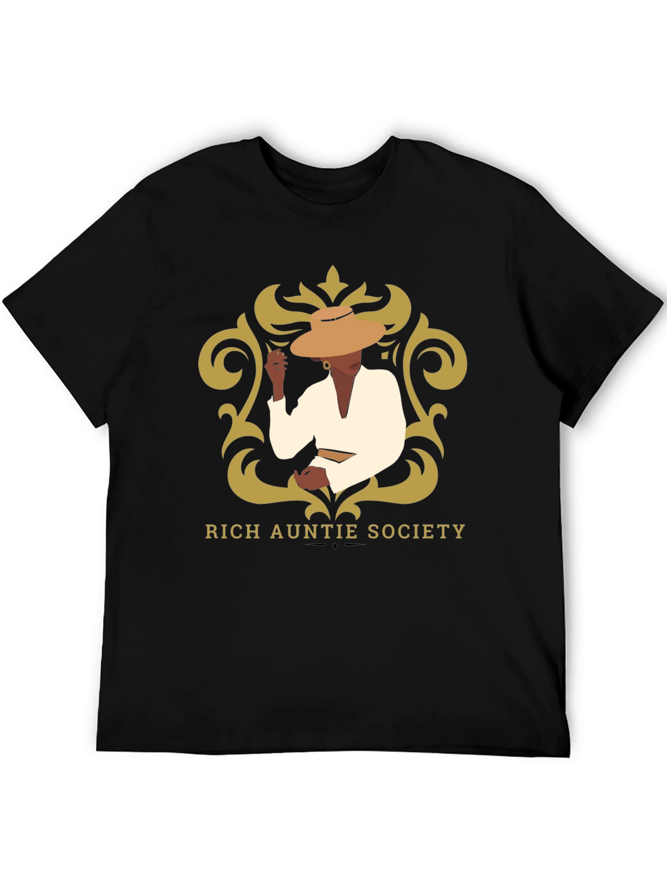 Rich Auntie Society Graphic Tee - Black