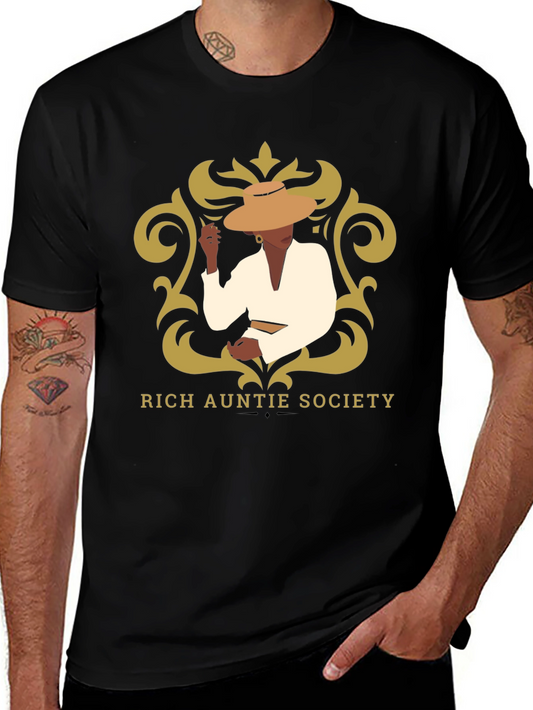 Rich Auntie Society Graphic Tee - Black