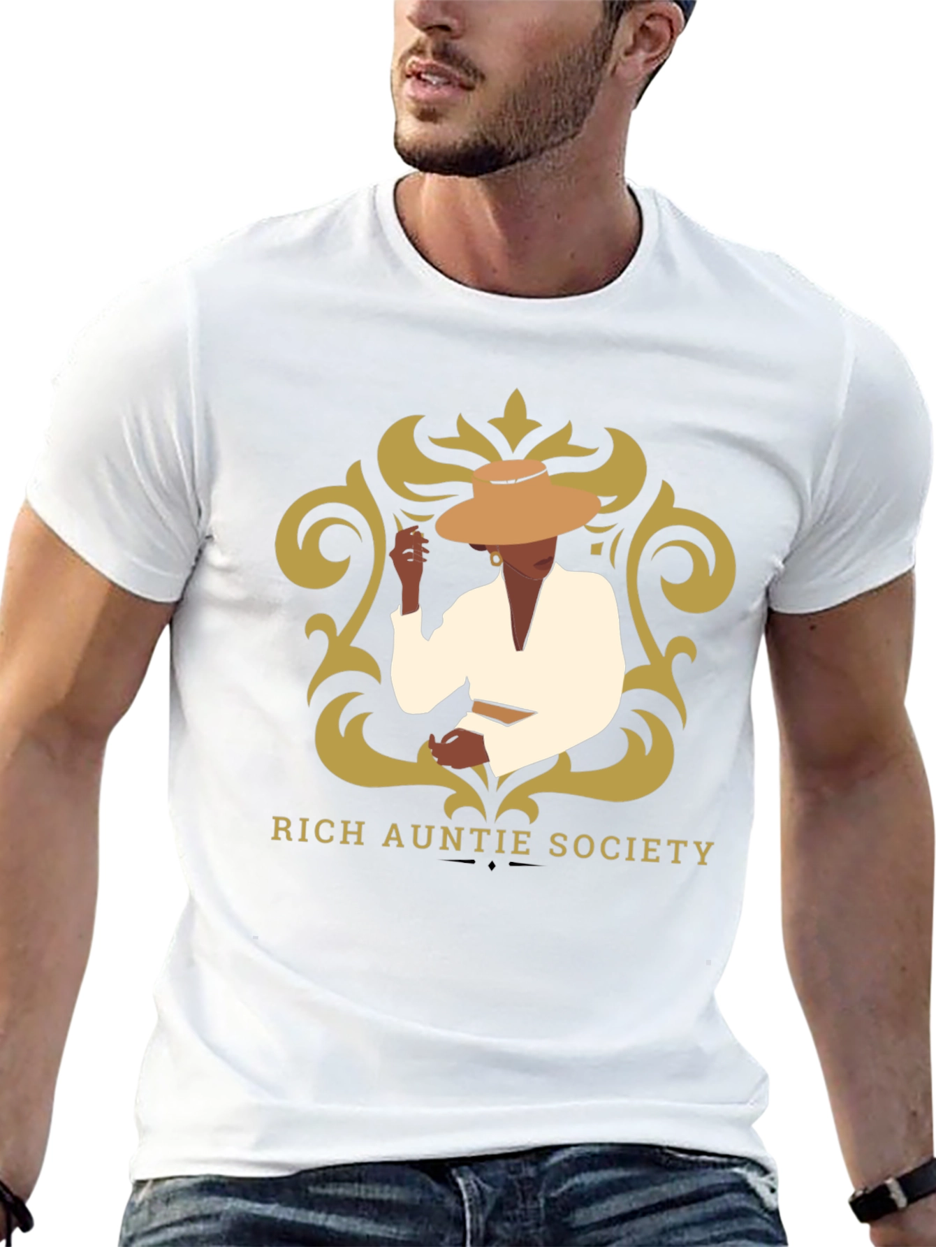 Rich Auntie Society Graphic Tee - Black