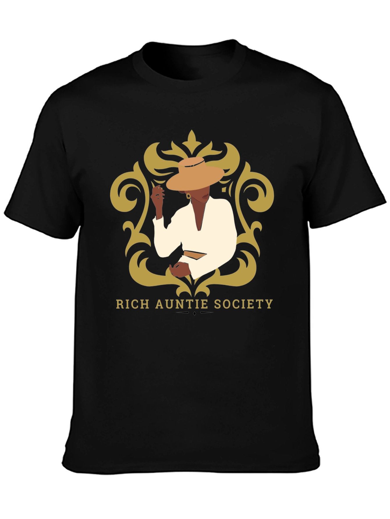 Rich Auntie Society Graphic Tee - Black