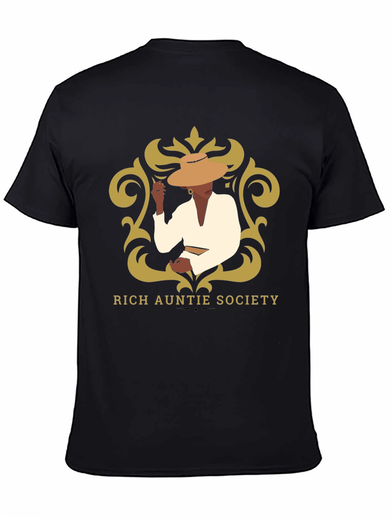 Rich Auntie Society Graphic Tee - Black