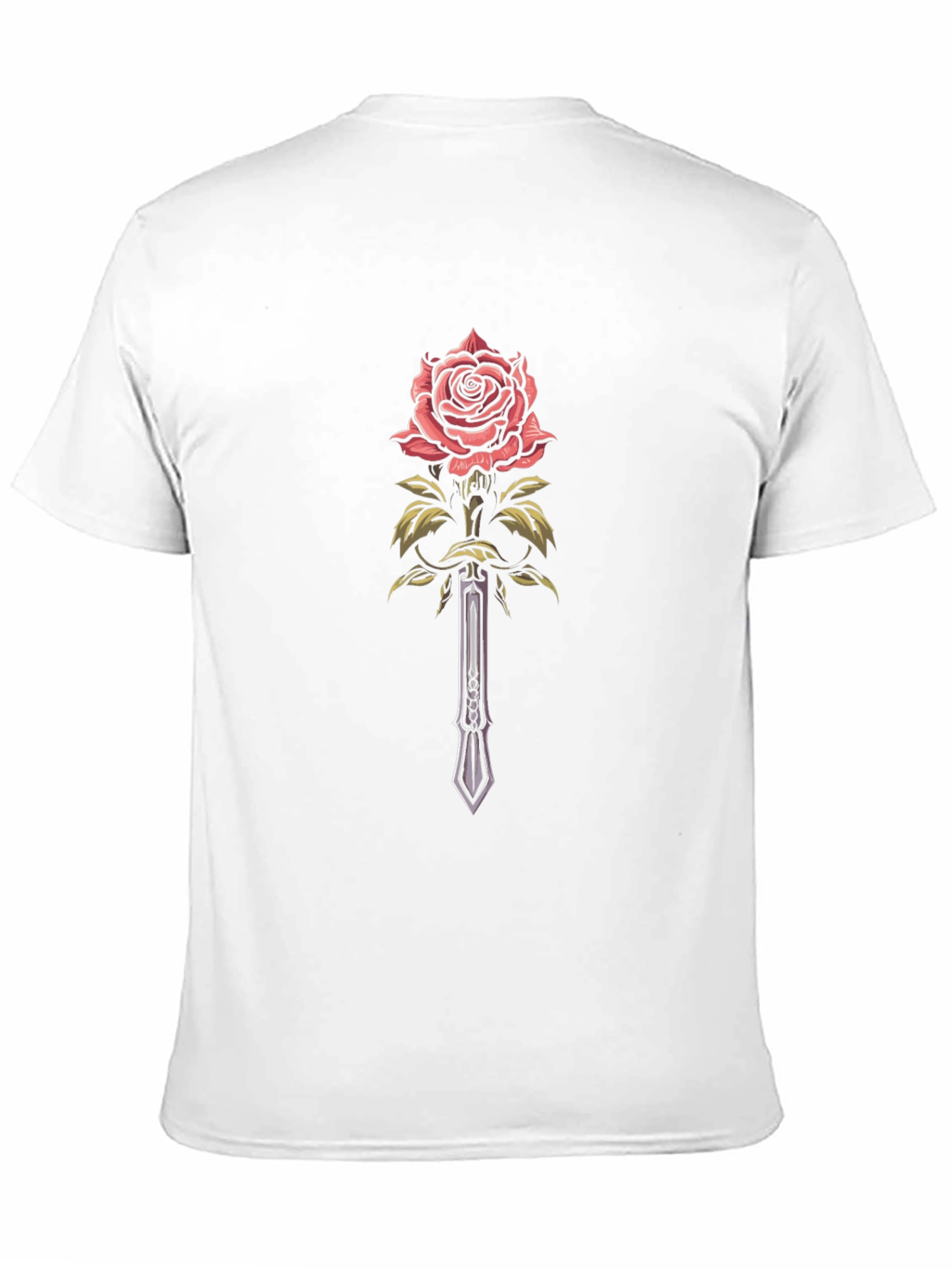 Rose & Sword Graphic Black T-Shirt