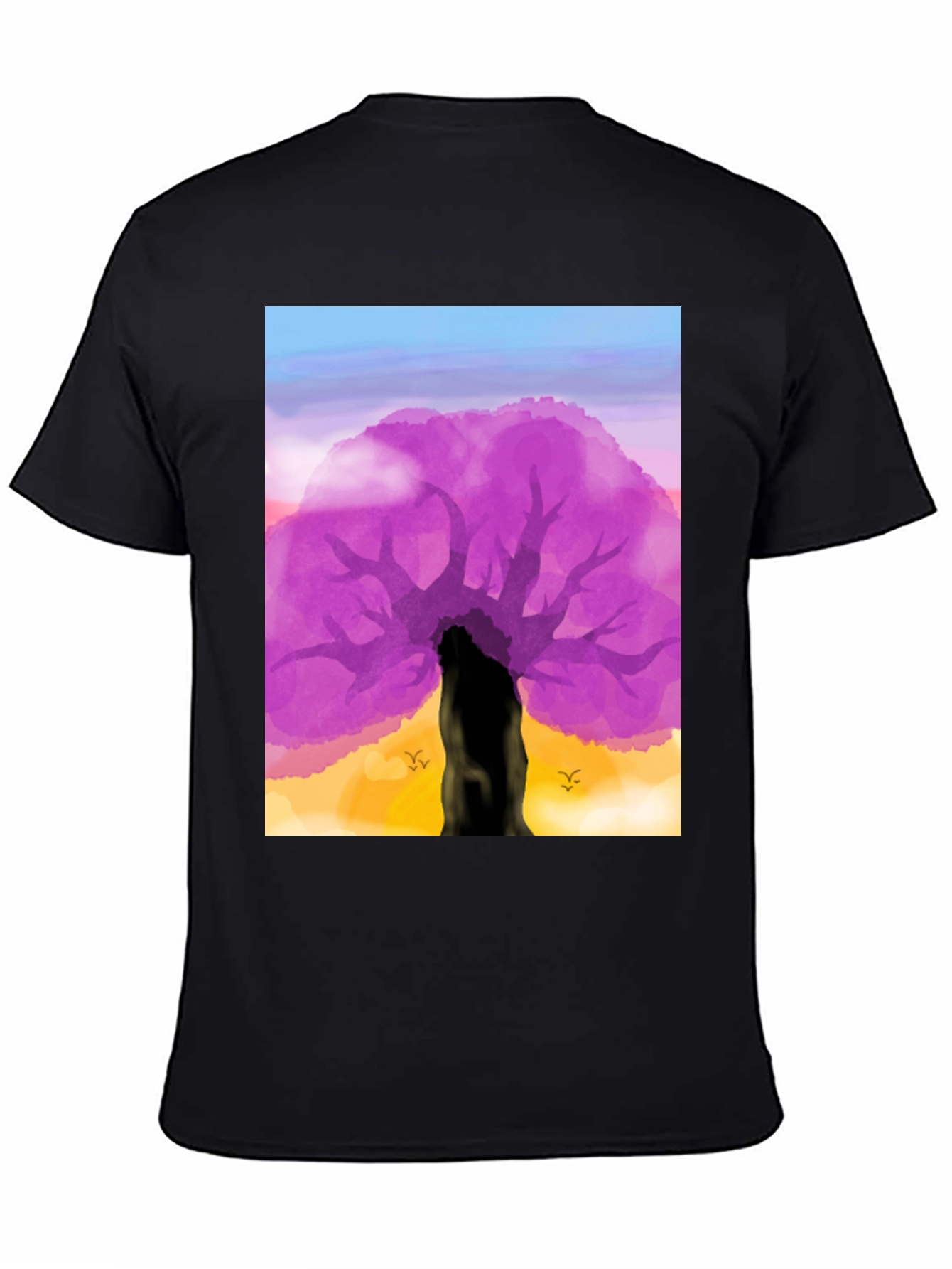 Purple Tree Graphic Tee - Nature Inspired Design