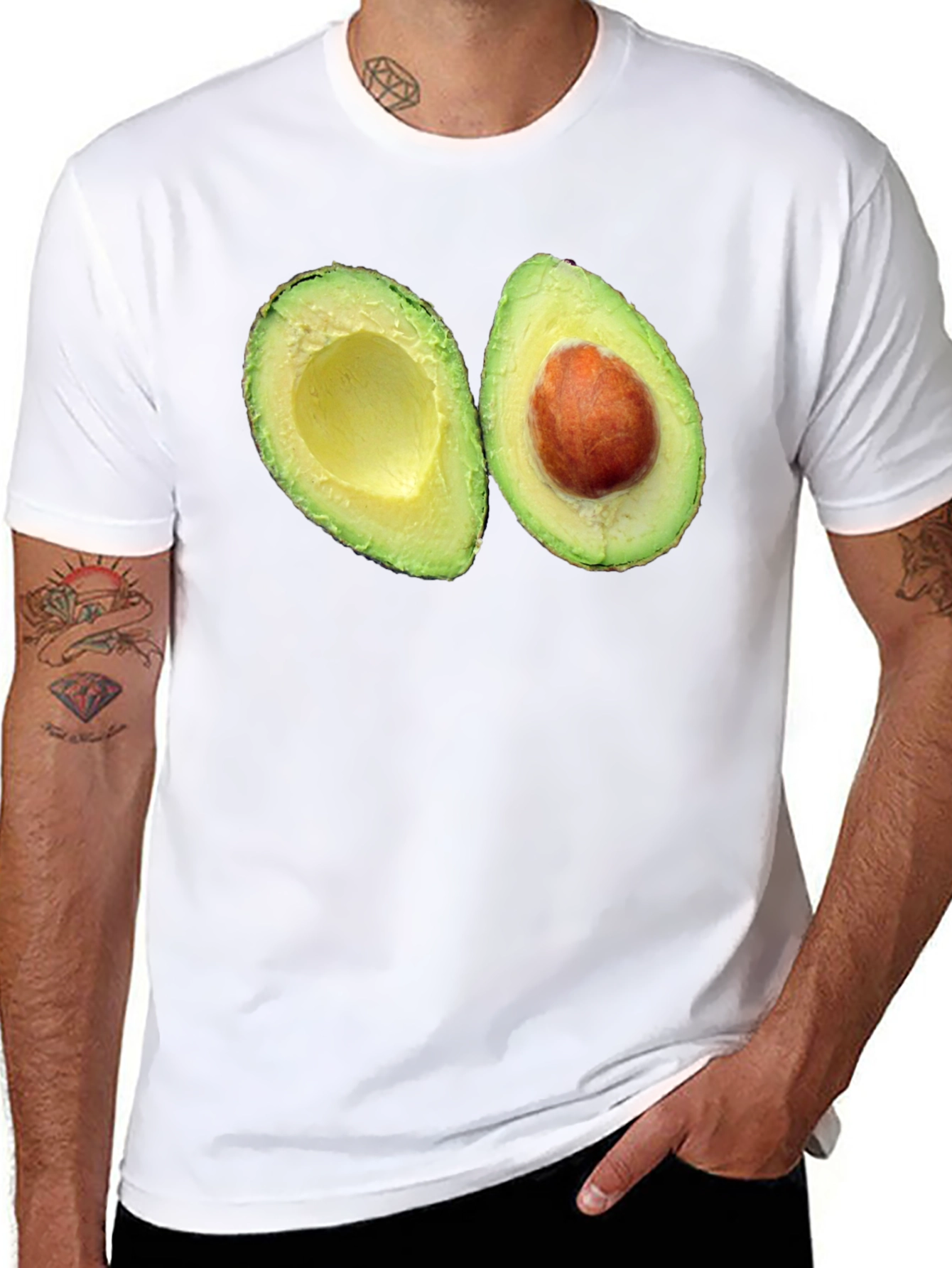 Avocado Lover Tee - Trendy Fruit Graphic T-Shirt