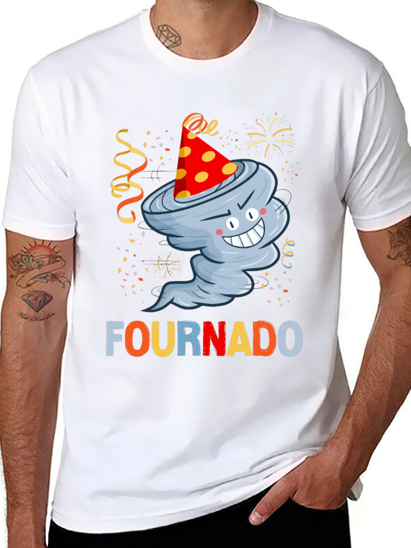 Fournado 4th Birthday Tornado T-Shirt