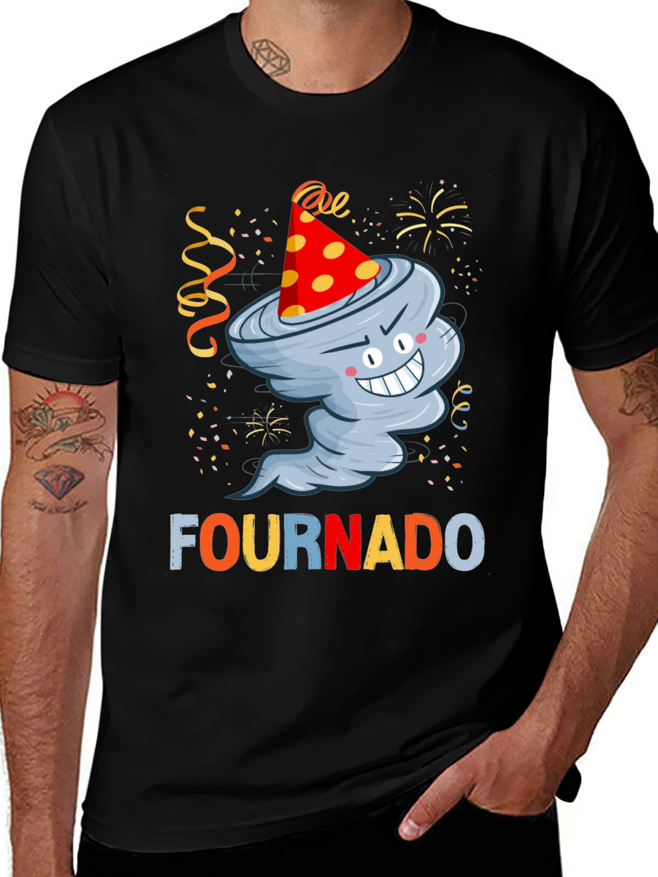 Fournado 4th Birthday Tornado T-Shirt