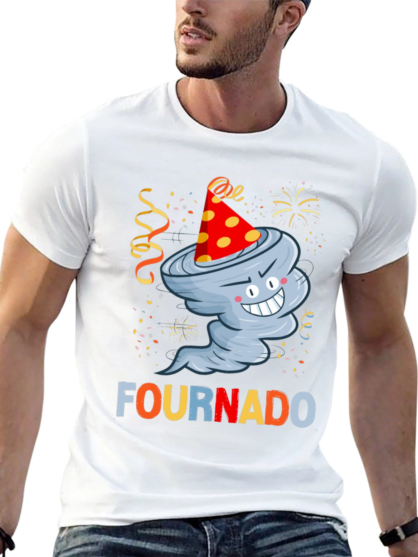 Fournado 4th Birthday Tornado T-Shirt