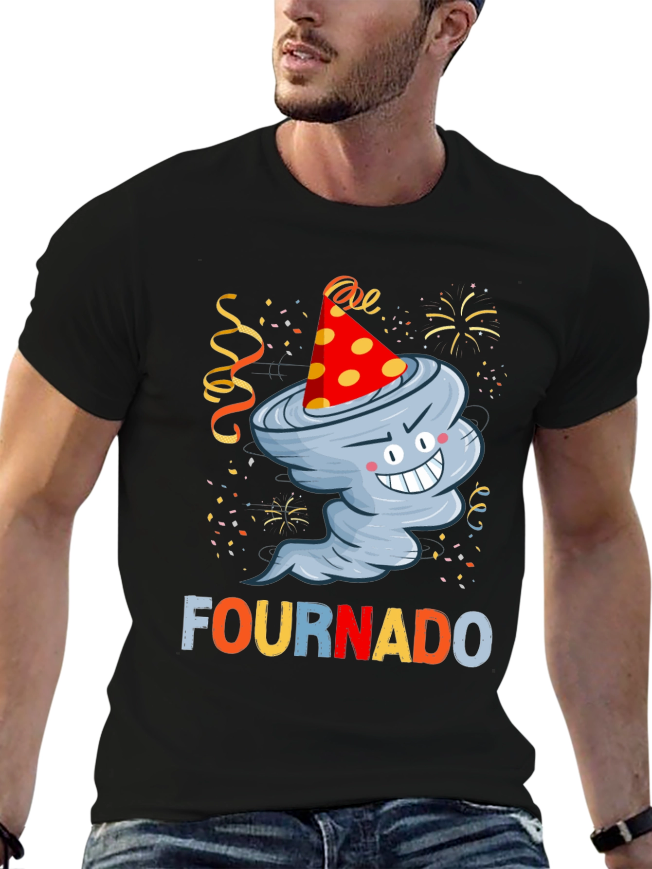 Fournado 4th Birthday Tornado T-Shirt