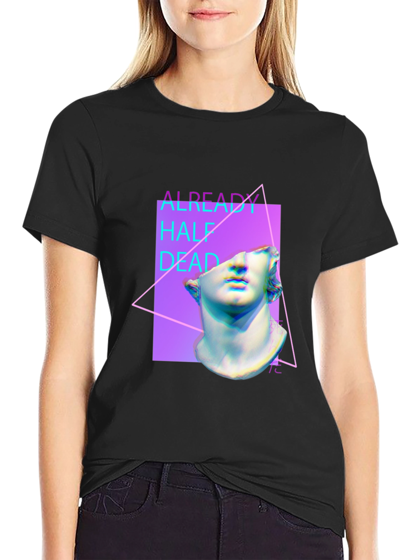 Already Half Dead Graphic T-Shirt - Black