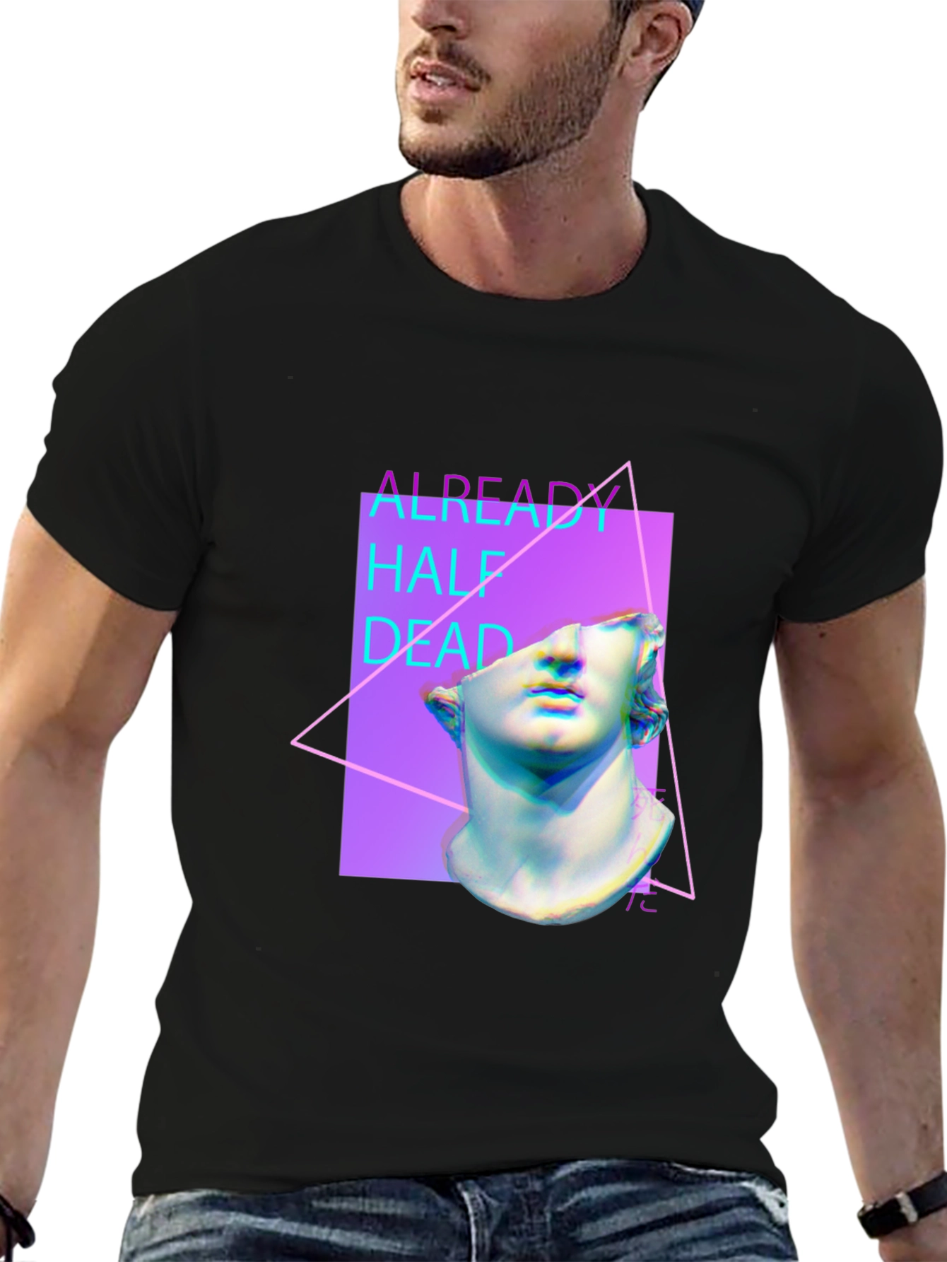 Already Half Dead Graphic T-Shirt - Black