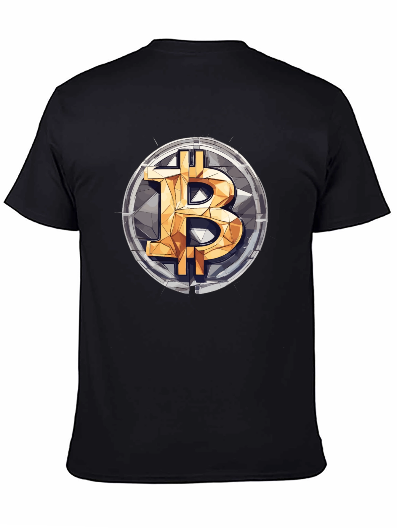 Bitcoin Logo Graphic Print T-Shirt