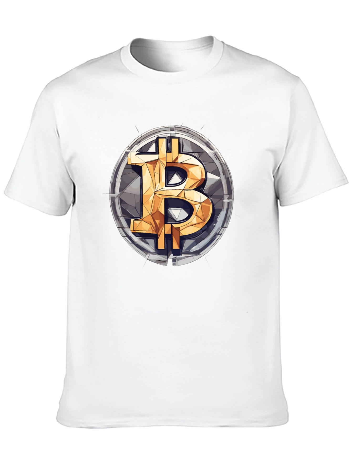 Bitcoin Logo Graphic Print T-Shirt