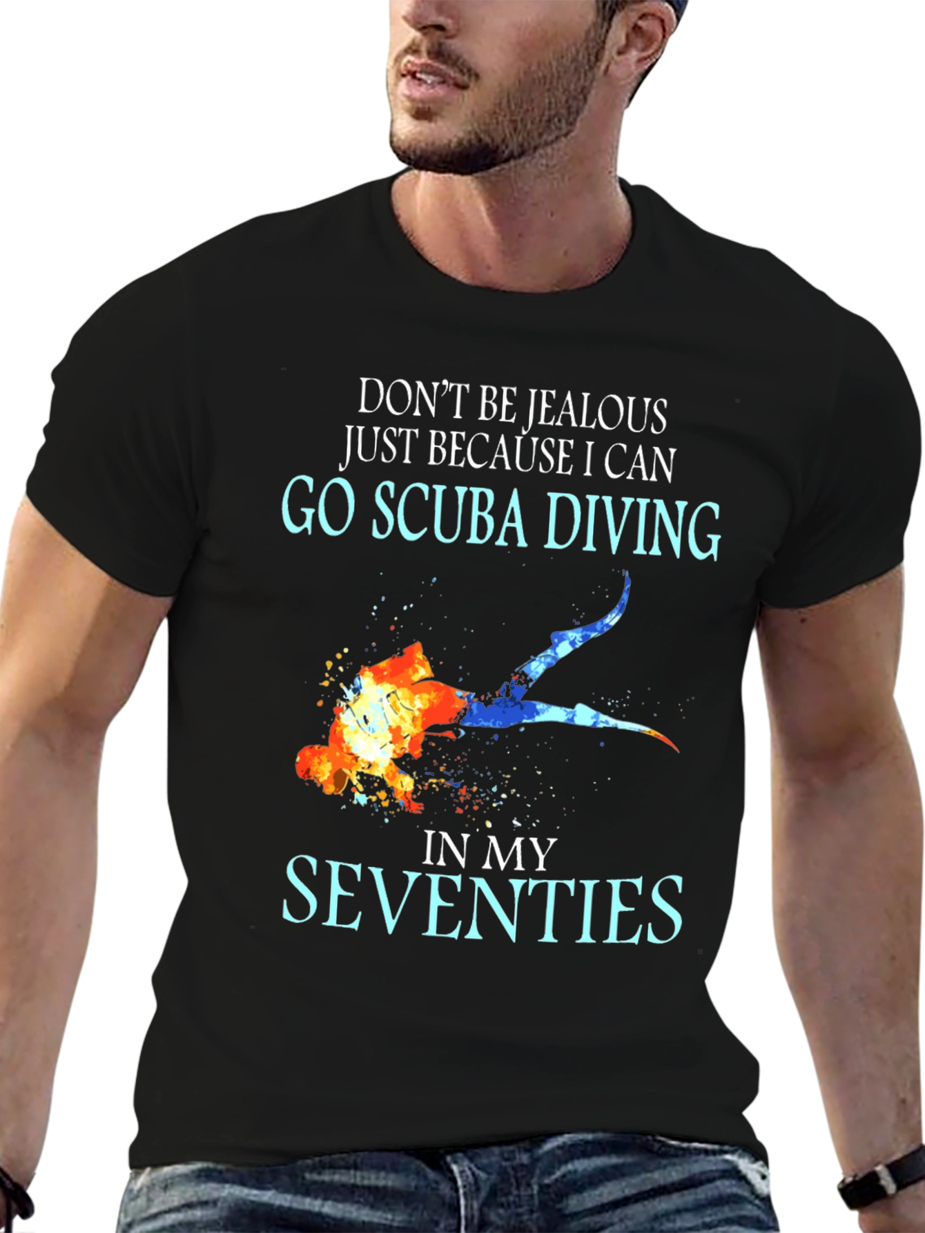 Scuba Diving Seventies T-Shirt