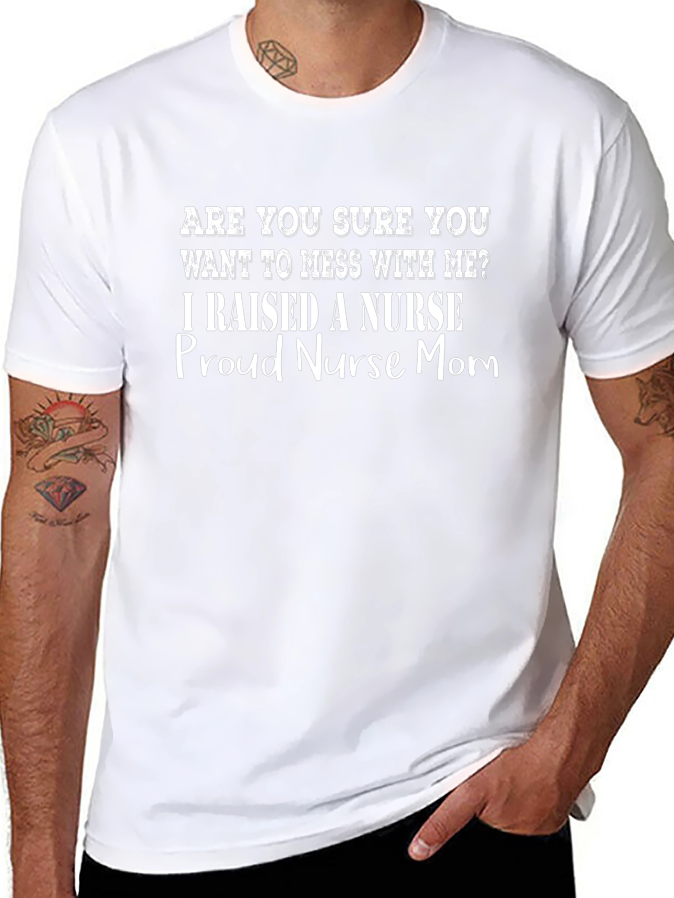 Proud Nurse Mom T-Shirt - Funny Graphic Tee
