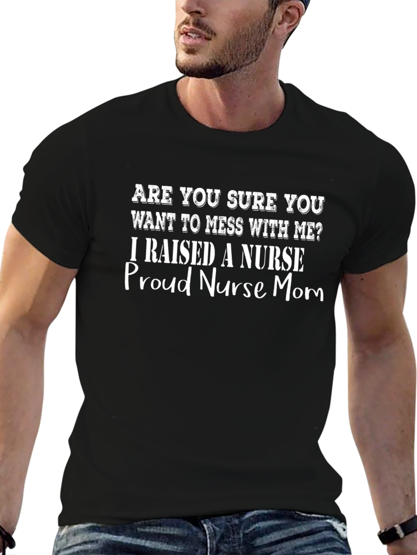 Proud Nurse Mom T-Shirt - Funny Graphic Tee