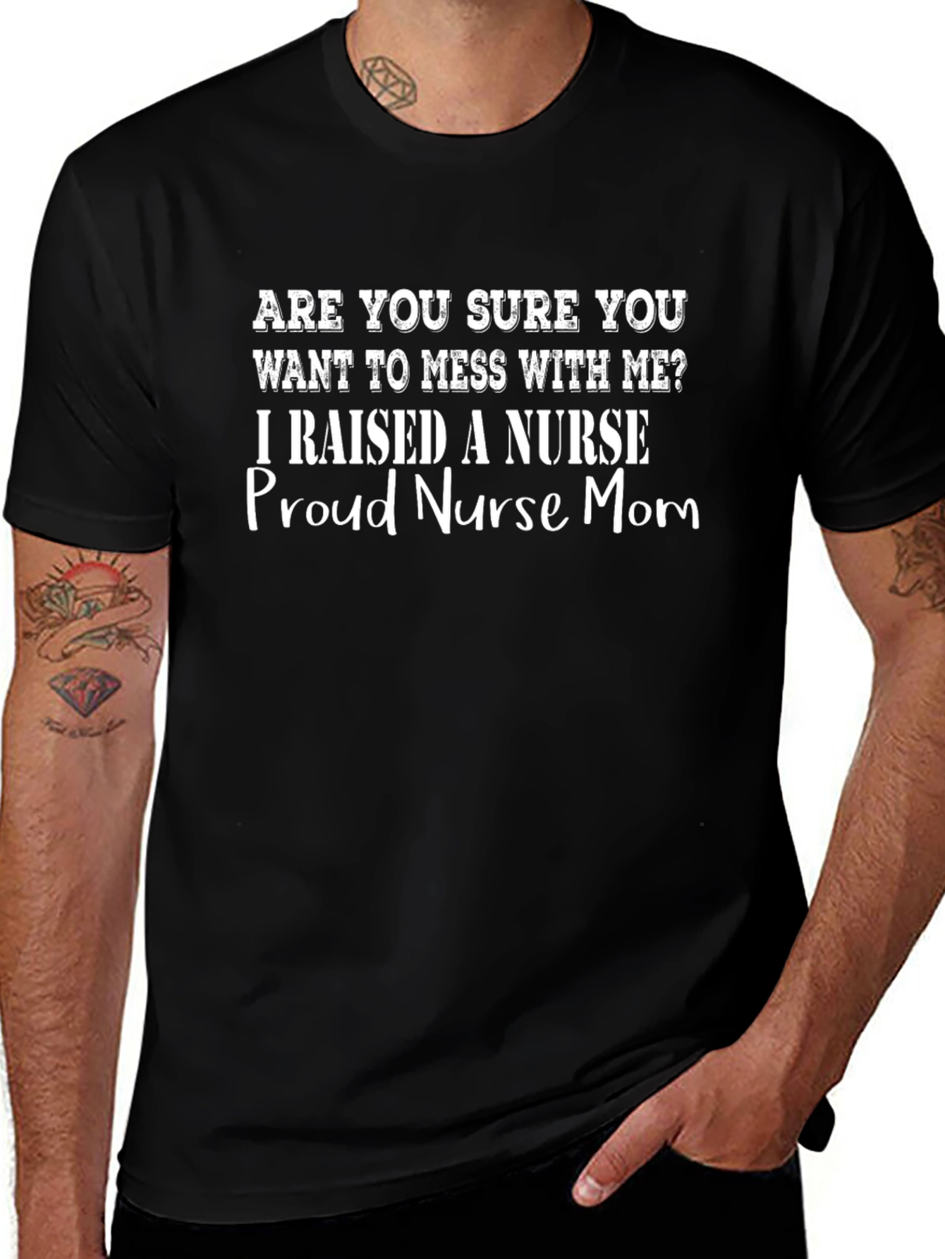 Proud Nurse Mom T-Shirt - Funny Graphic Tee
