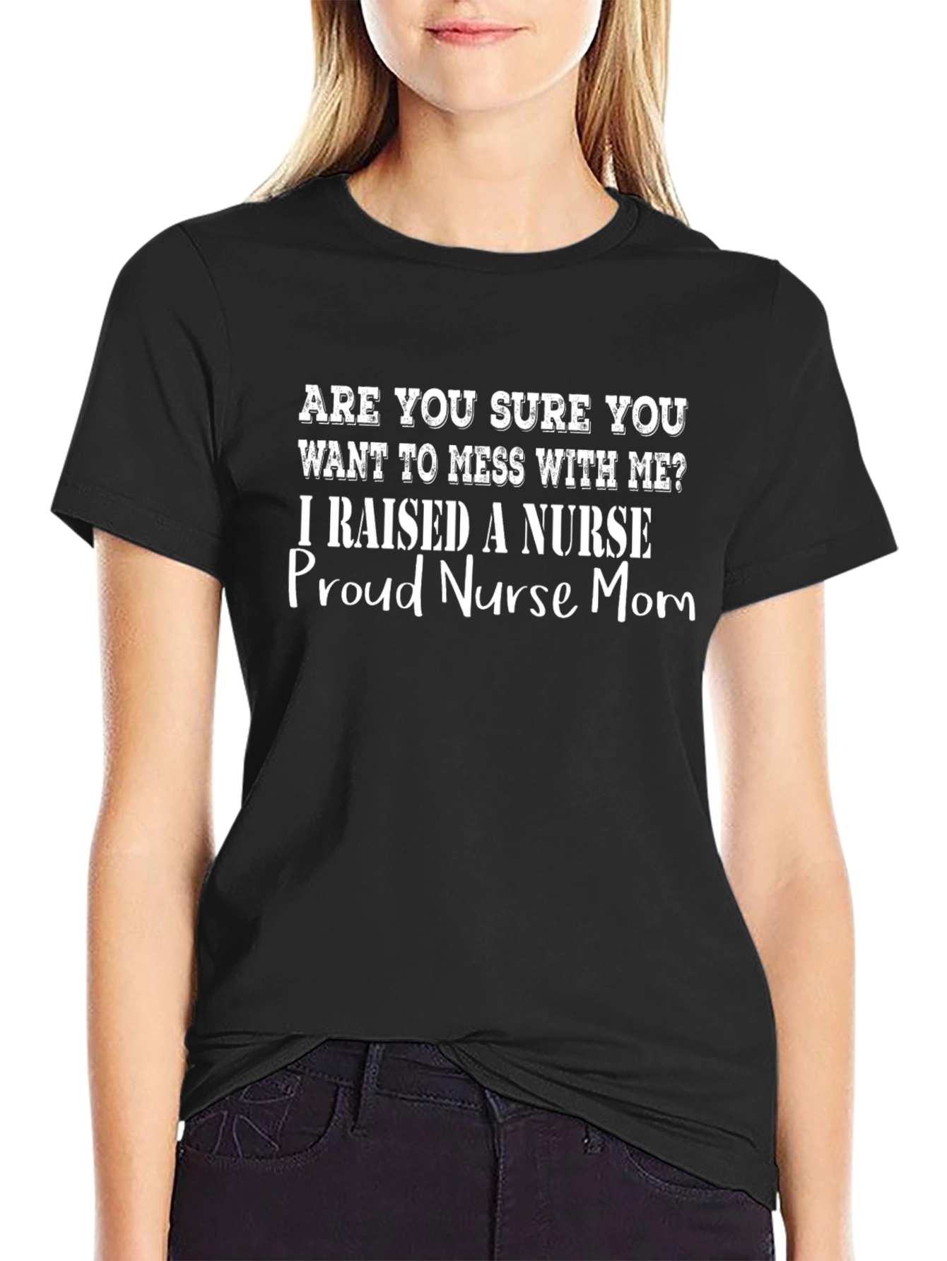 Proud Nurse Mom T-Shirt - Funny Graphic Tee
