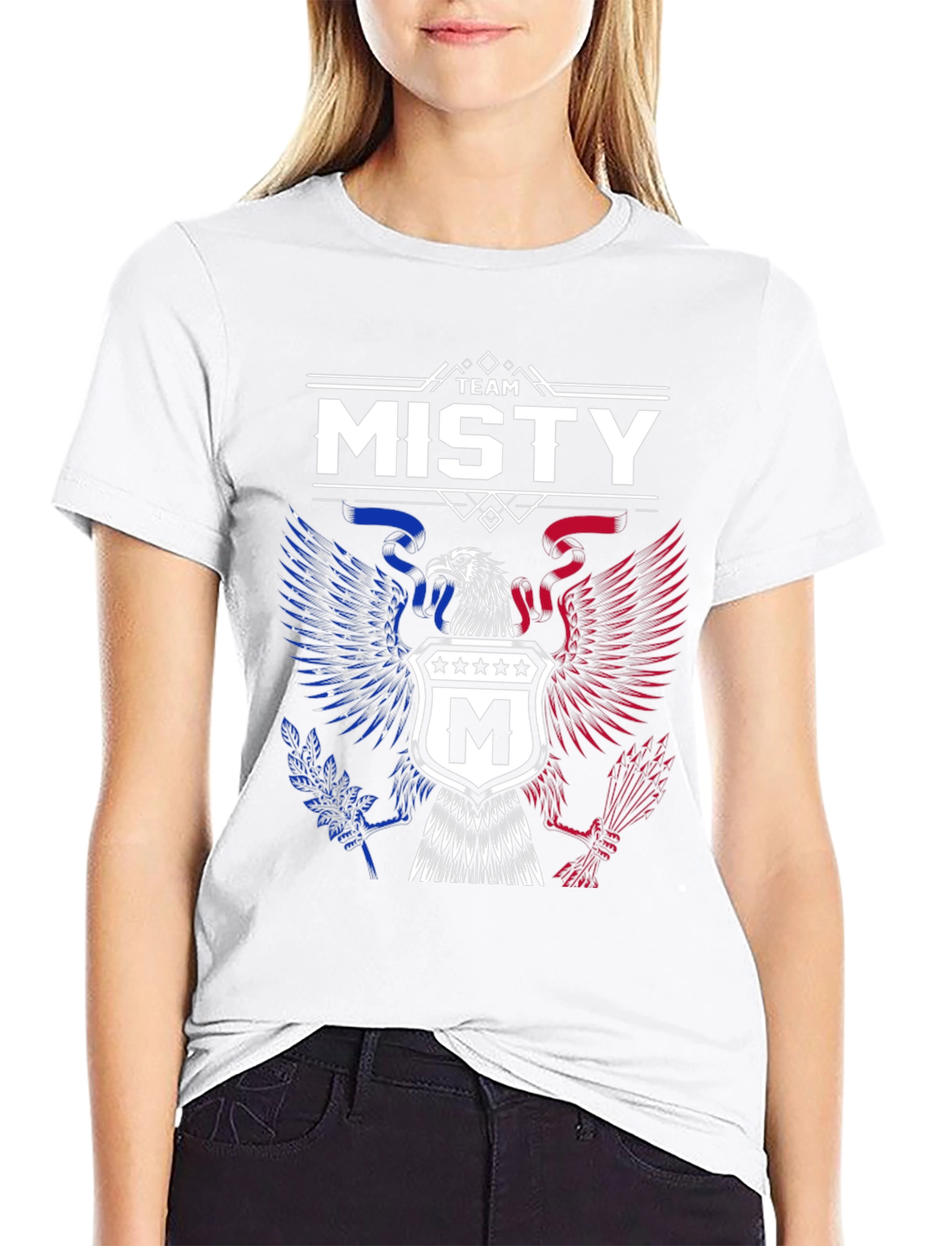 Team Misty Patriotic Eagle Crest T-Shirt