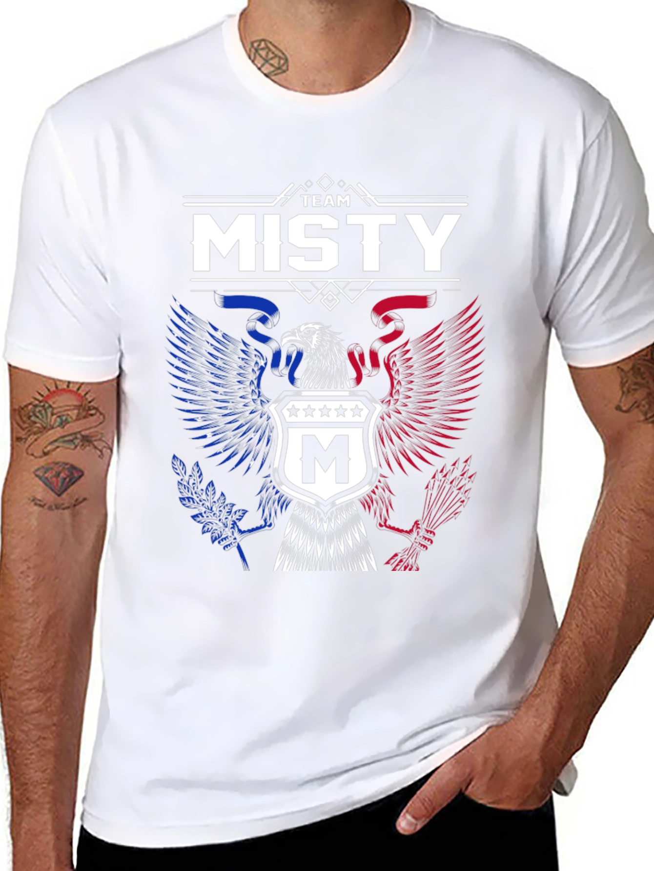 Team Misty Patriotic Eagle Crest T-Shirt