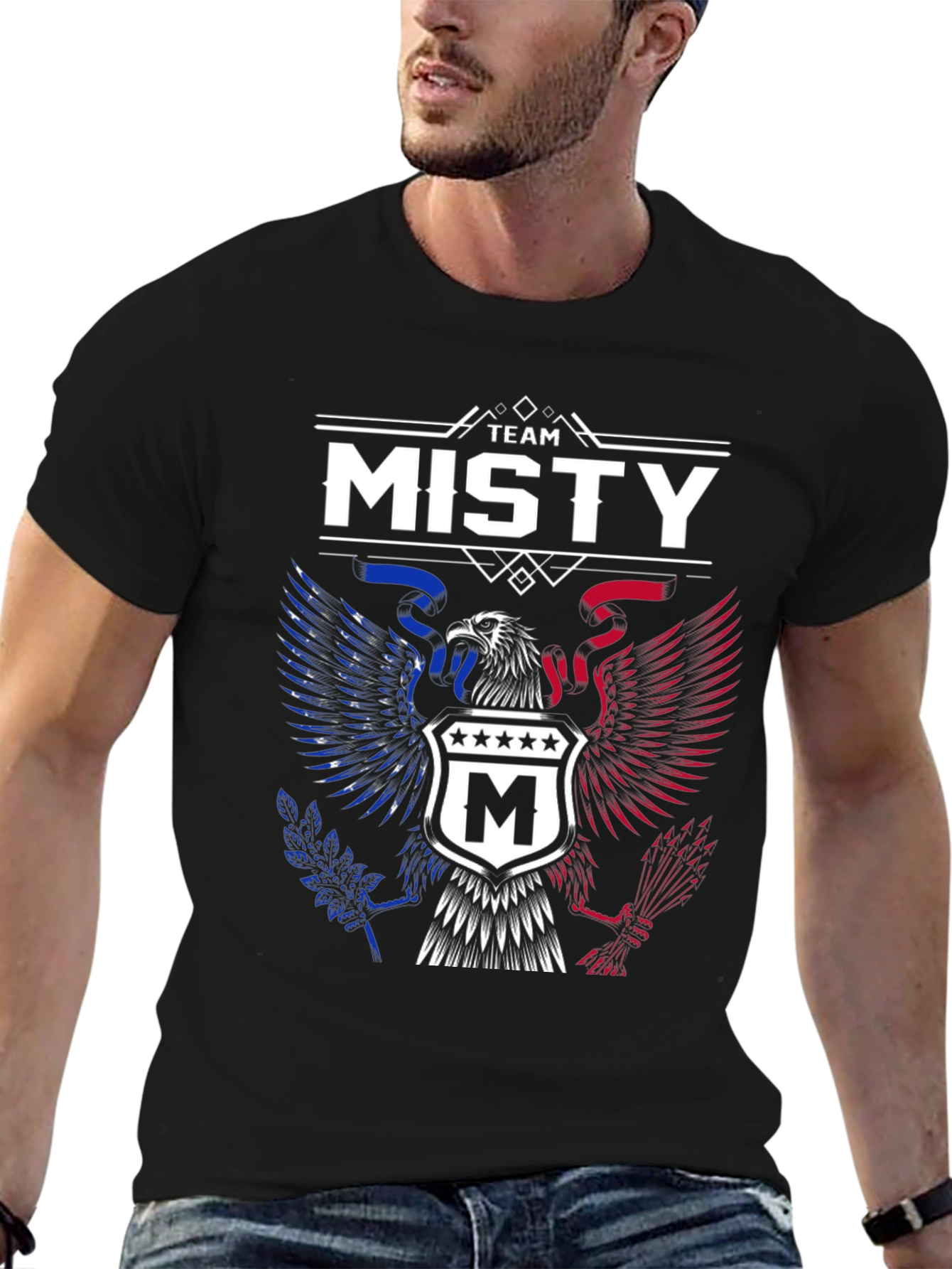 Team Misty Patriotic Eagle Crest T-Shirt