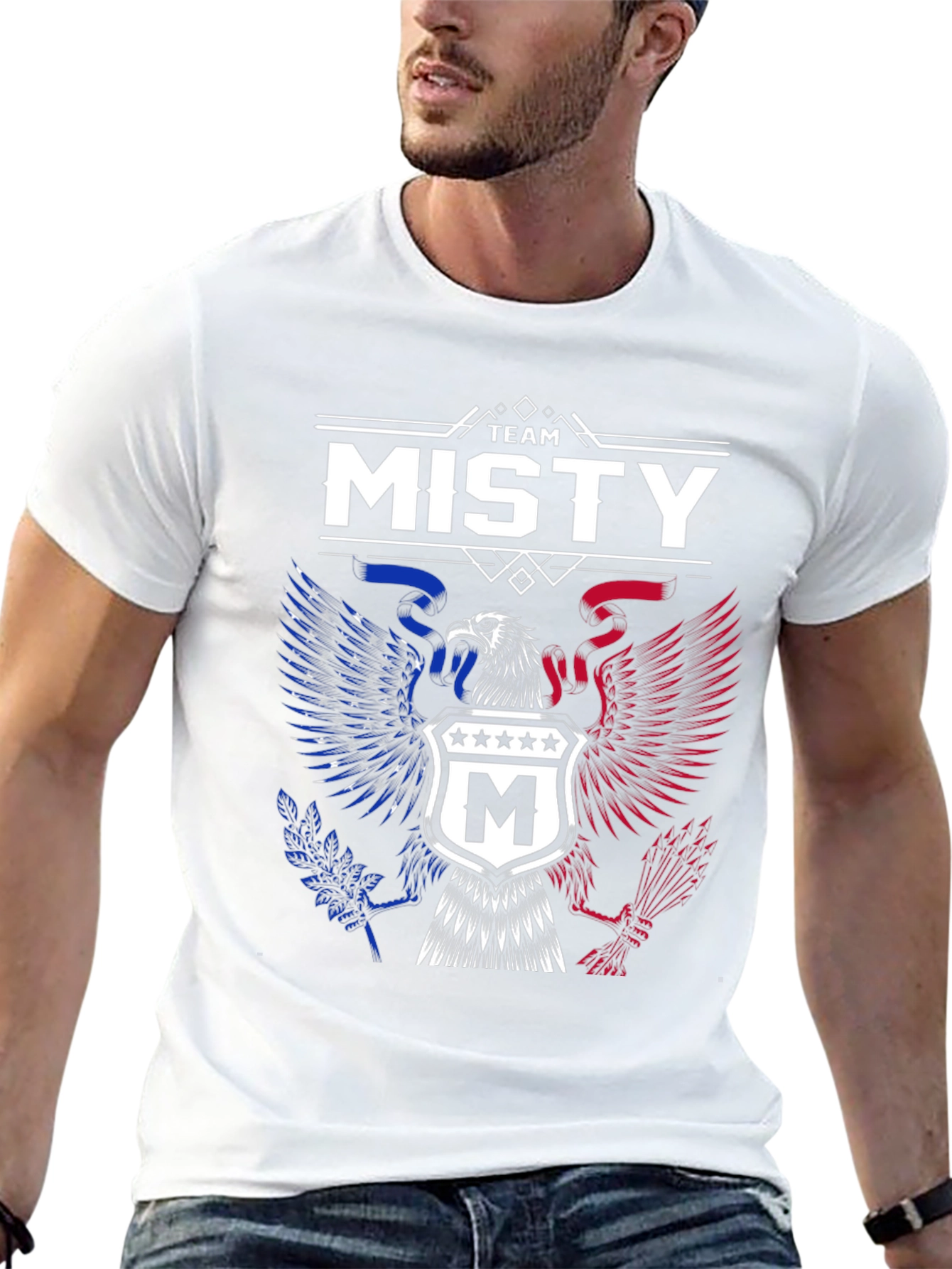 Team Misty Patriotic Eagle Crest T-Shirt