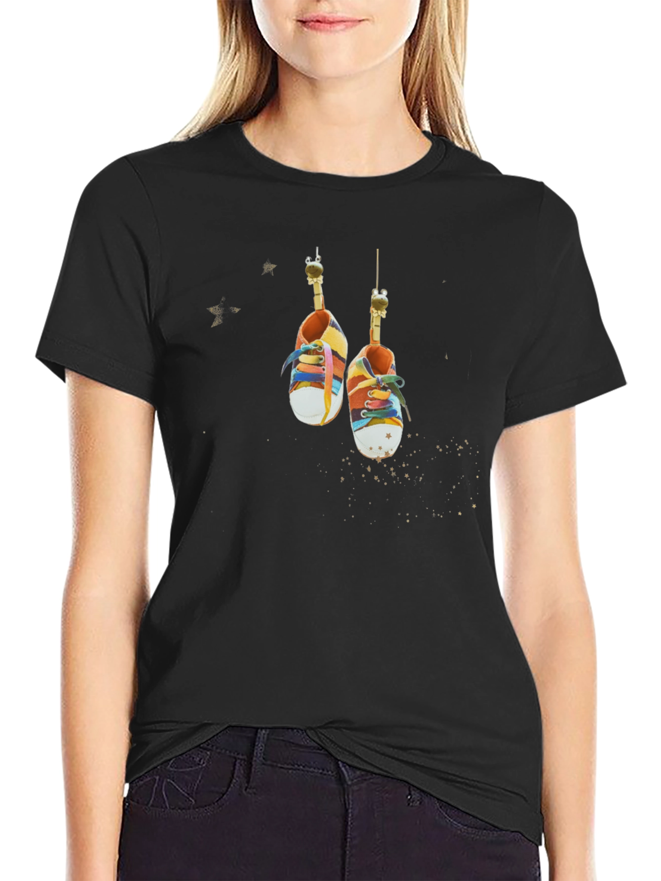 Shoes on a String T-Shirt - Quirky Fun!