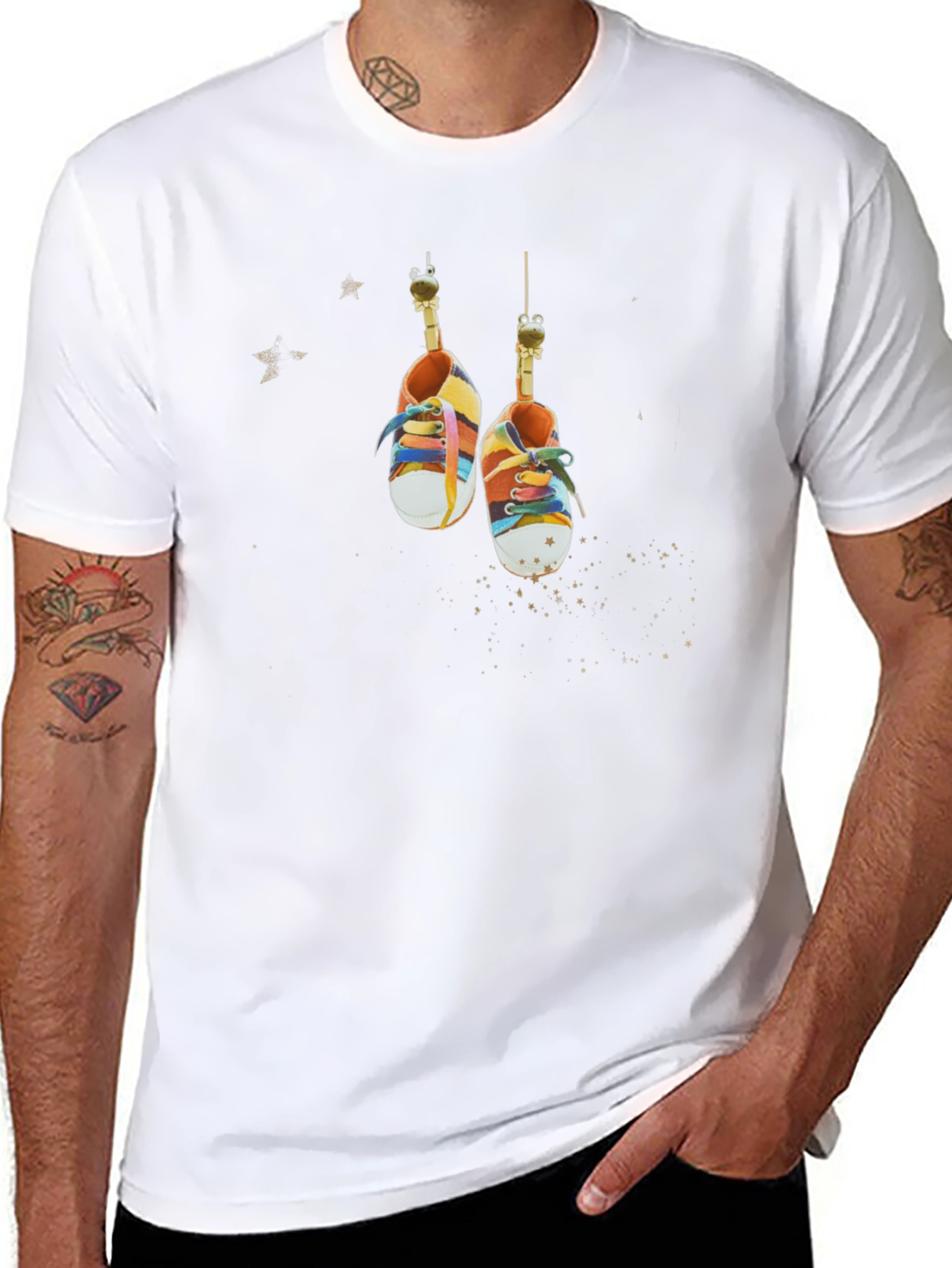 Shoes on a String T-Shirt - Quirky Fun!