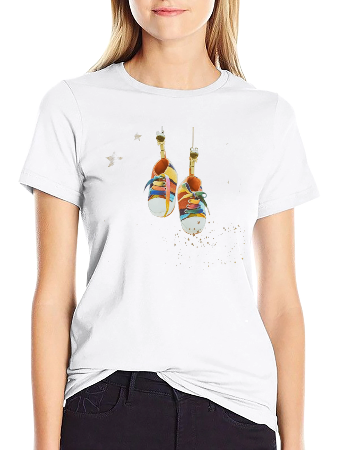 Shoes on a String T-Shirt - Quirky Fun!