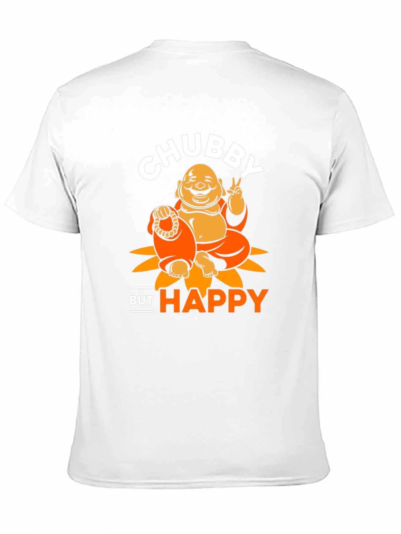 Chubby Buddha Graphic T-Shirt - Happy Vibes