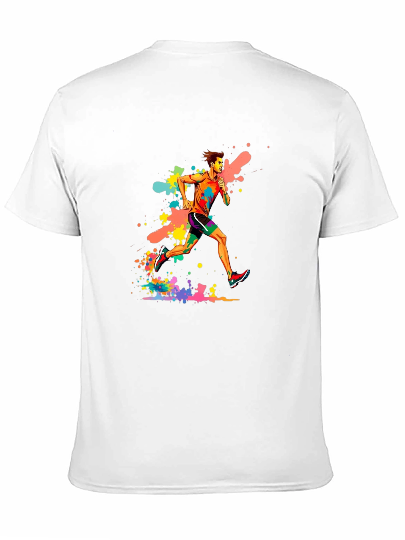 Runner Graphic Black T-Shirt