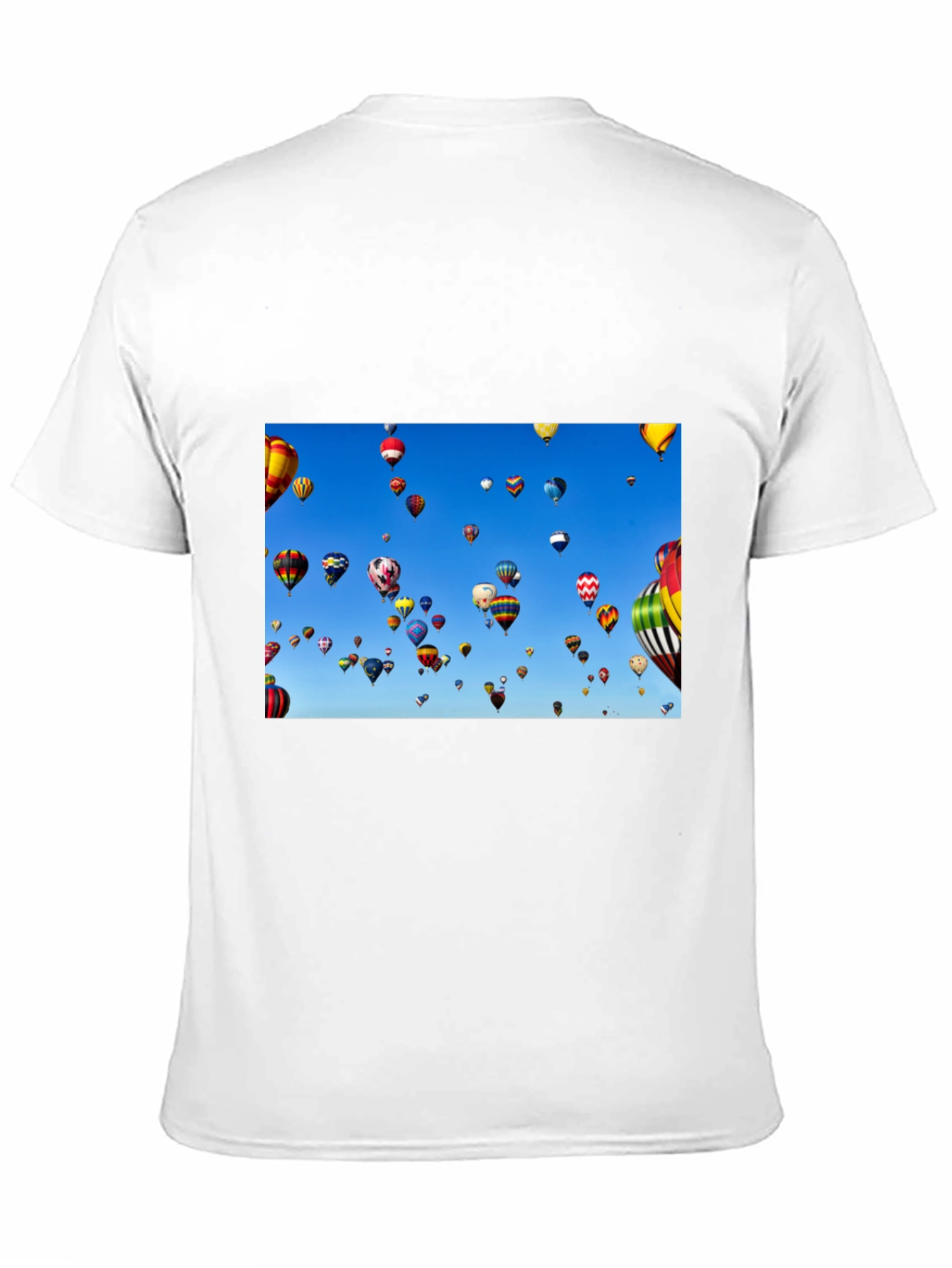Hot Air Balloon Sky Black Tee