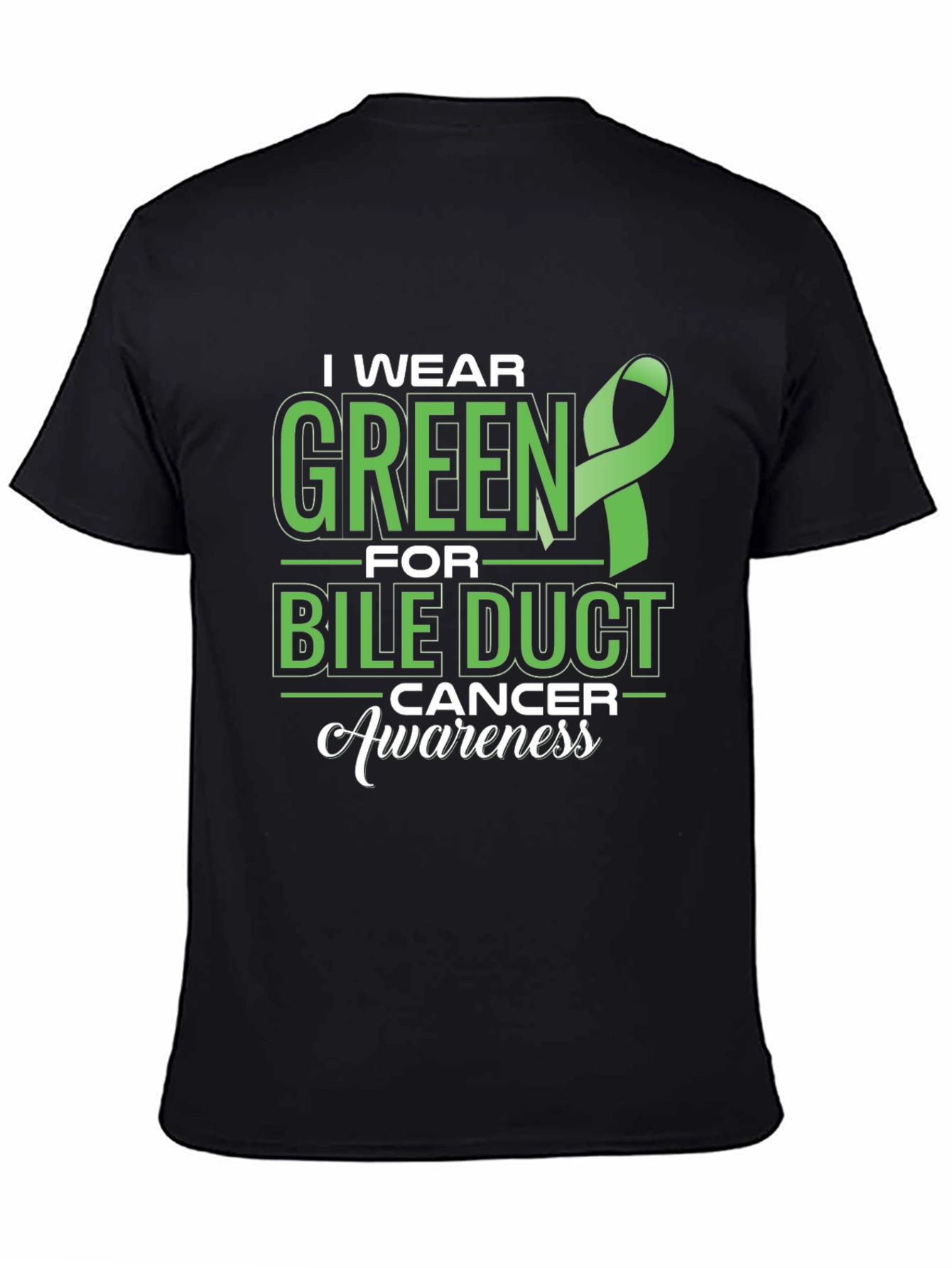 Green Bile Duct Cancer Awareness T-Shirt