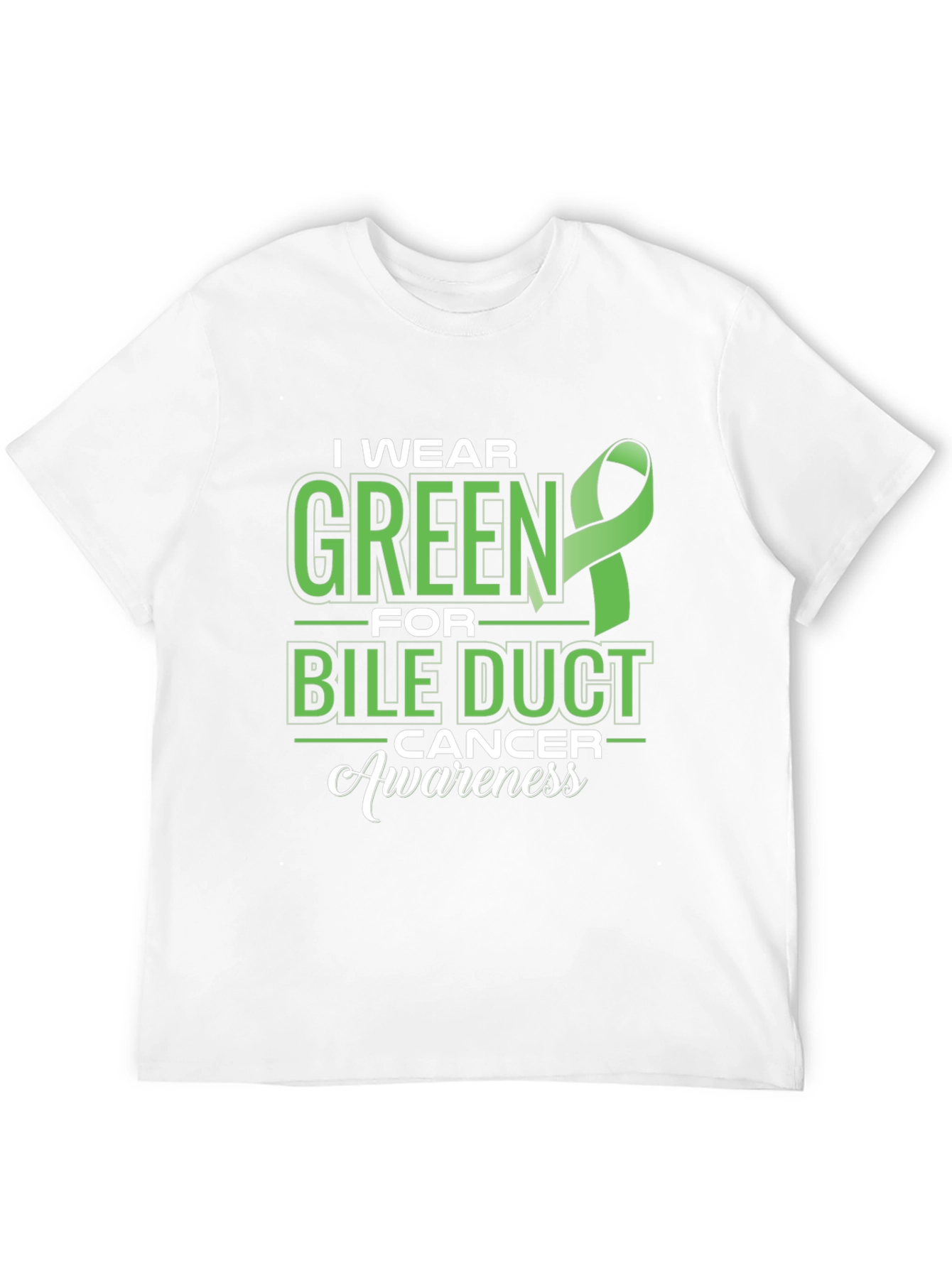 Green Bile Duct Cancer Awareness T-Shirt