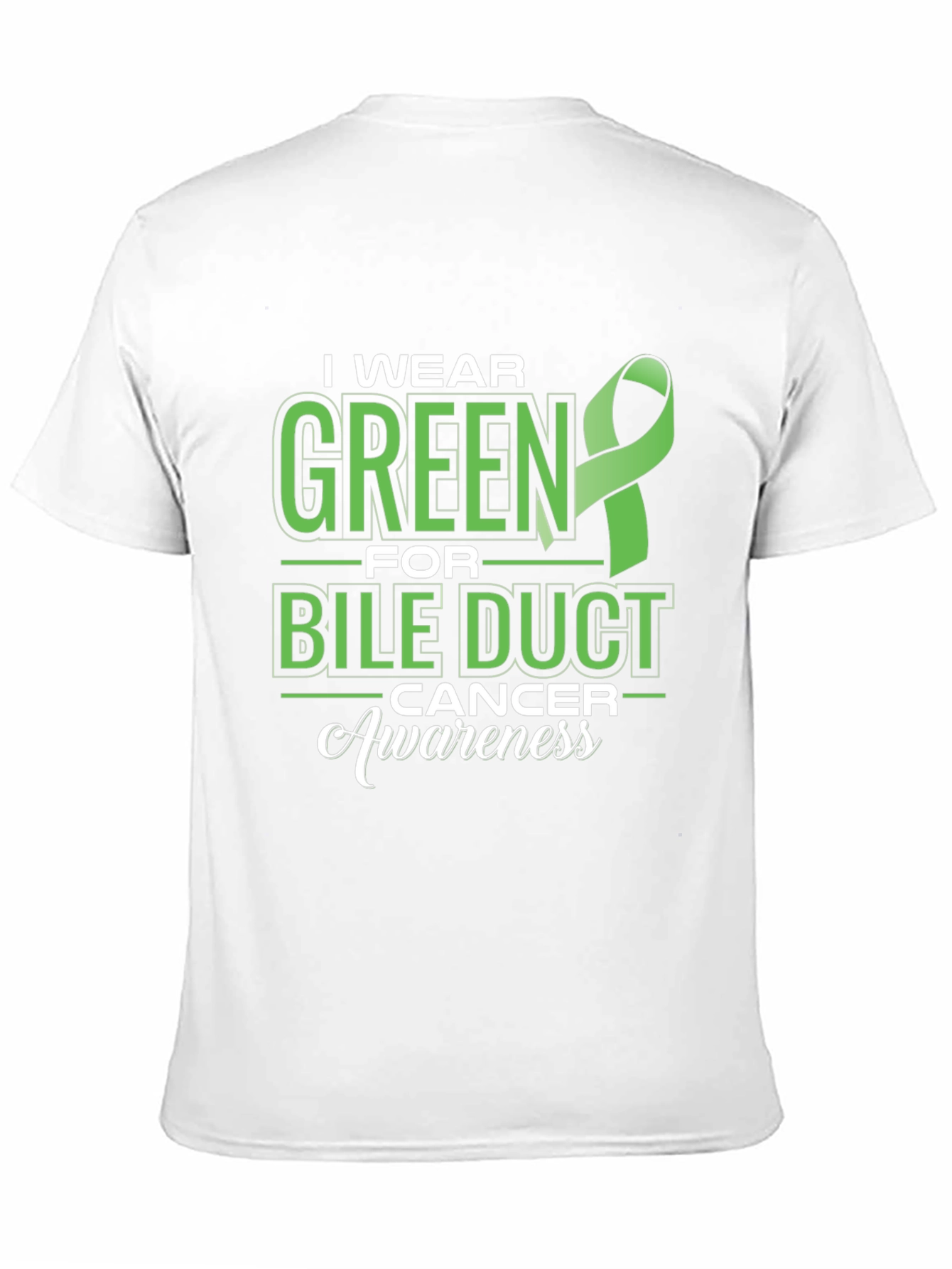 Green Bile Duct Cancer Awareness T-Shirt