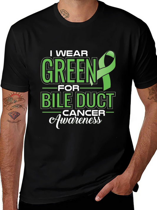 Green Bile Duct Cancer Awareness T-Shirt