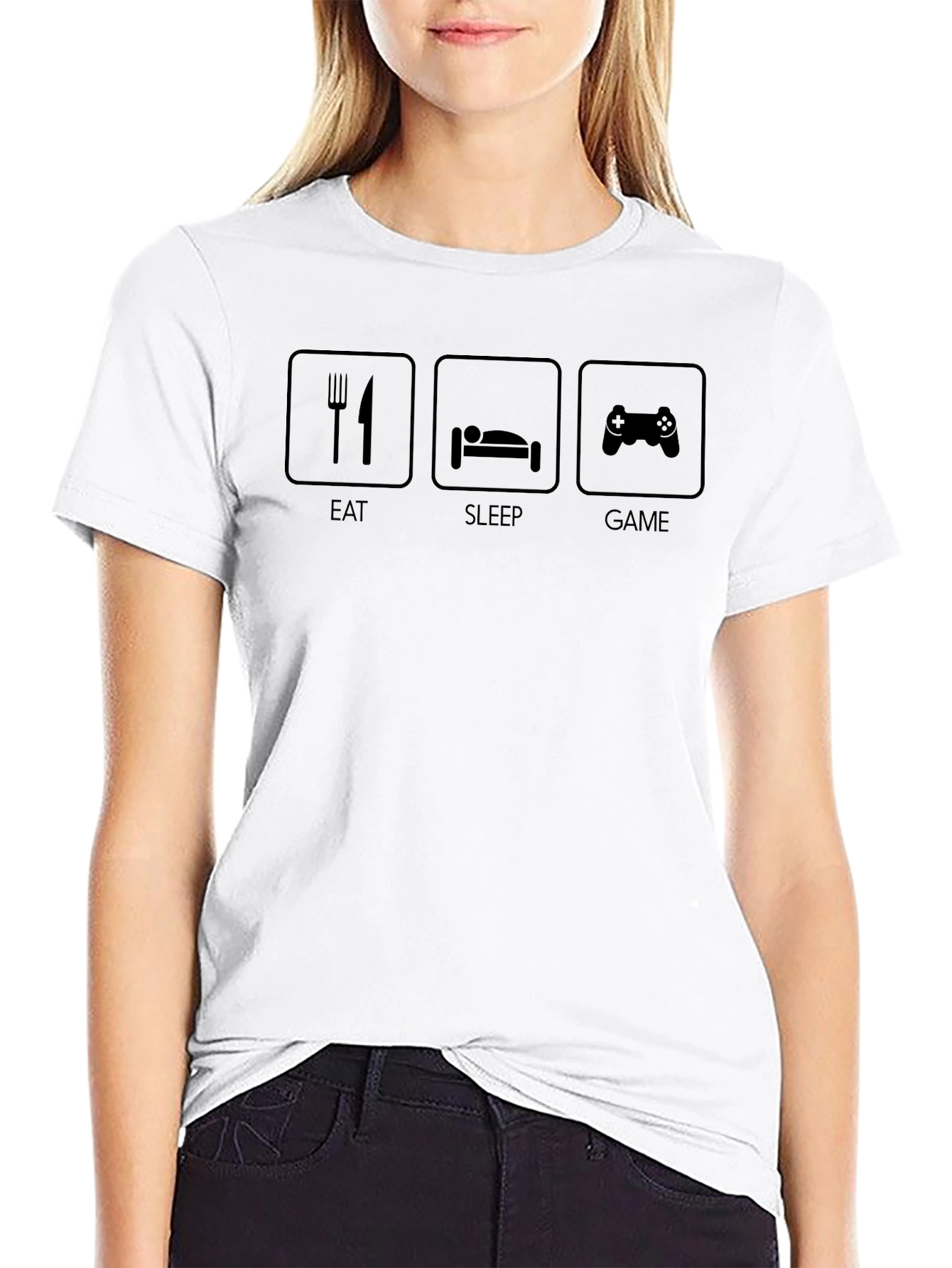 Eat Sleep Game T-Shirt - Gamer Lifestyle Tee