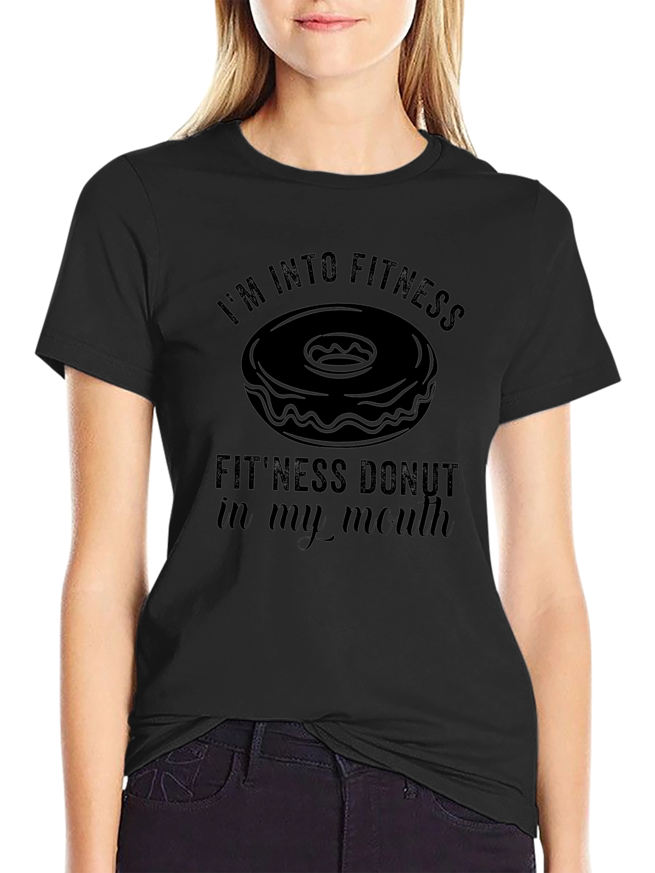 Fitness Donut T-Shirt: Im Into Fitness Funny Tee
