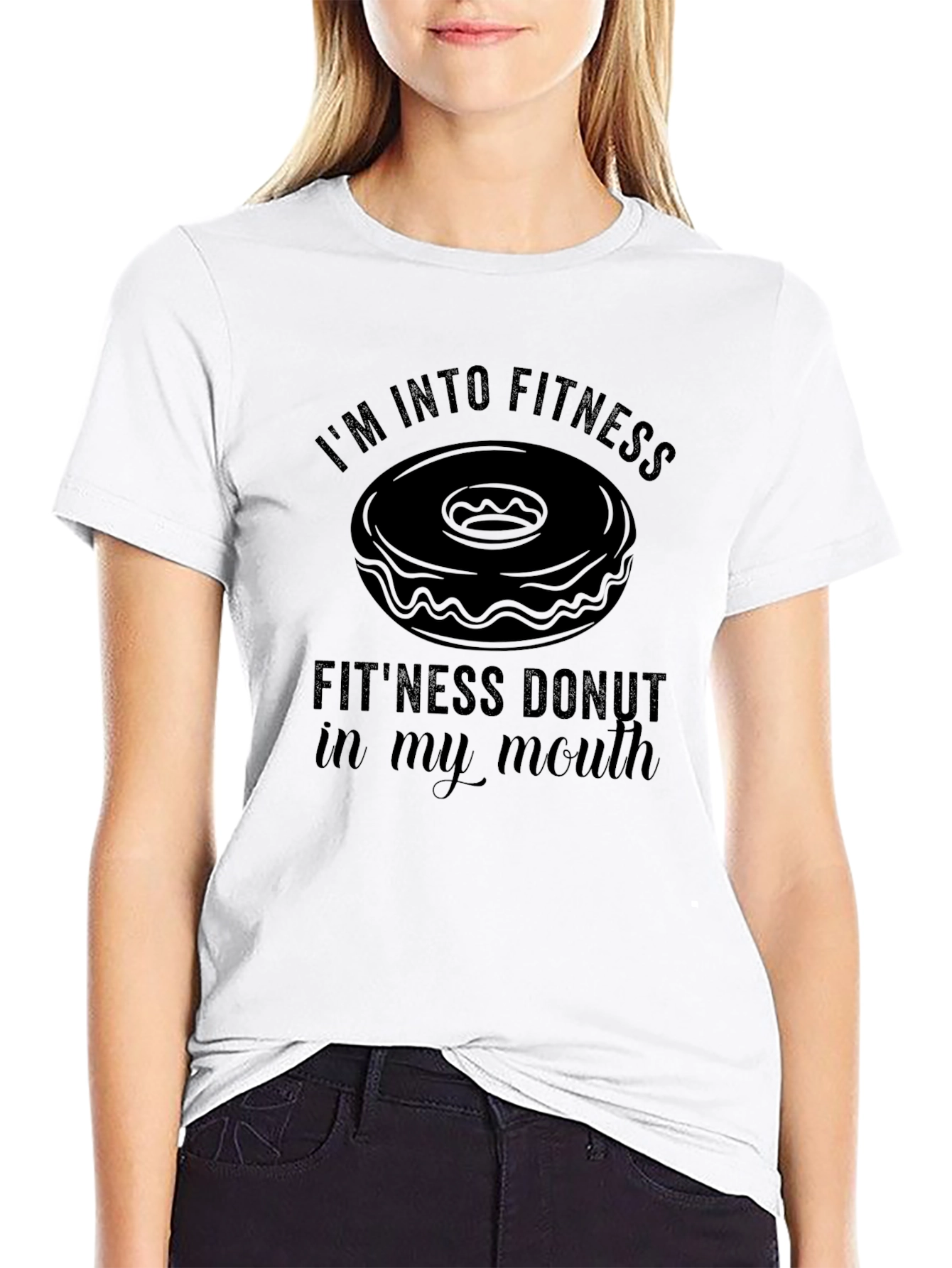 Fitness Donut T-Shirt: Im Into Fitness Funny Tee