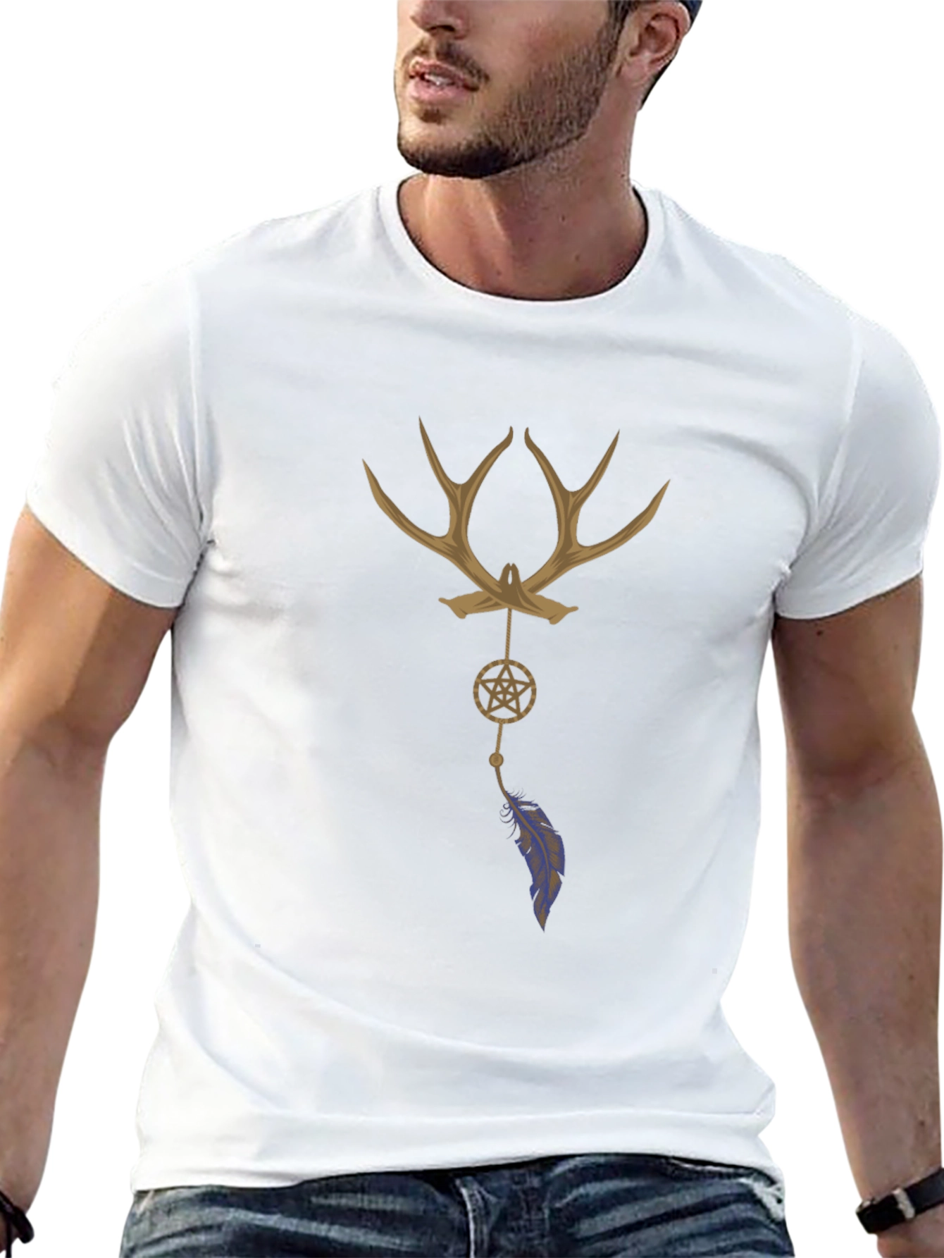Antler Dreamcatcher Graphic T-Shirt