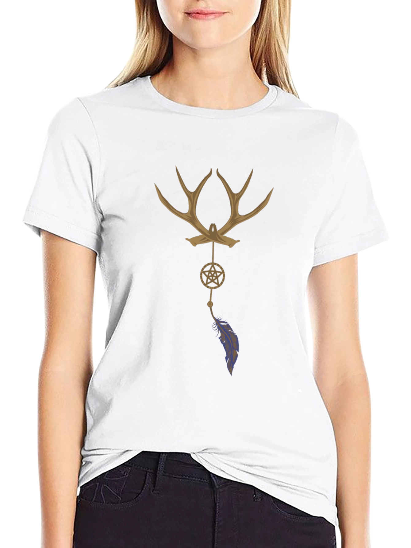 Antler Dreamcatcher Graphic T-Shirt