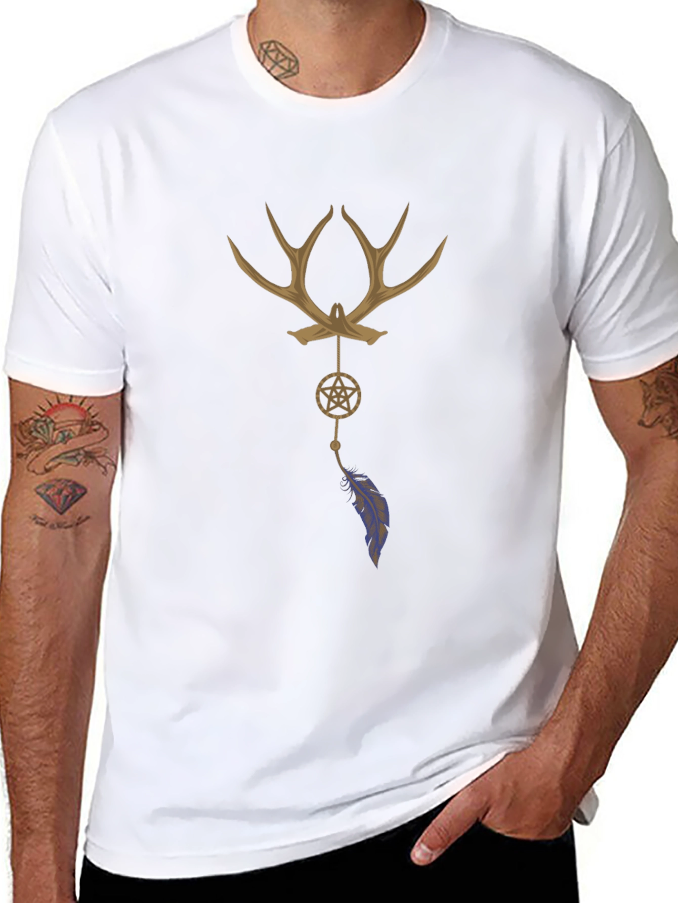 Antler Dreamcatcher Graphic T-Shirt