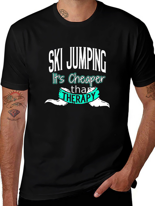 Ski Jumping Cheaper Than Therapy T-Shirt