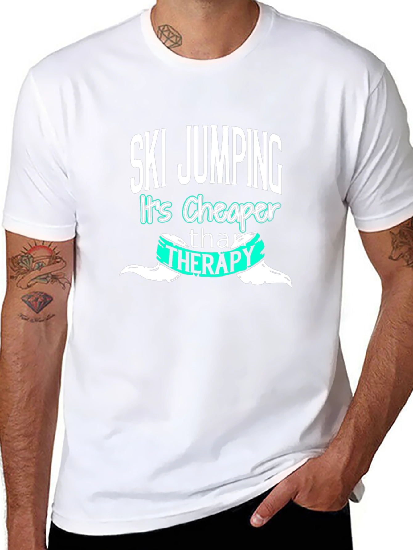 Ski Jumping Cheaper Than Therapy T-Shirt