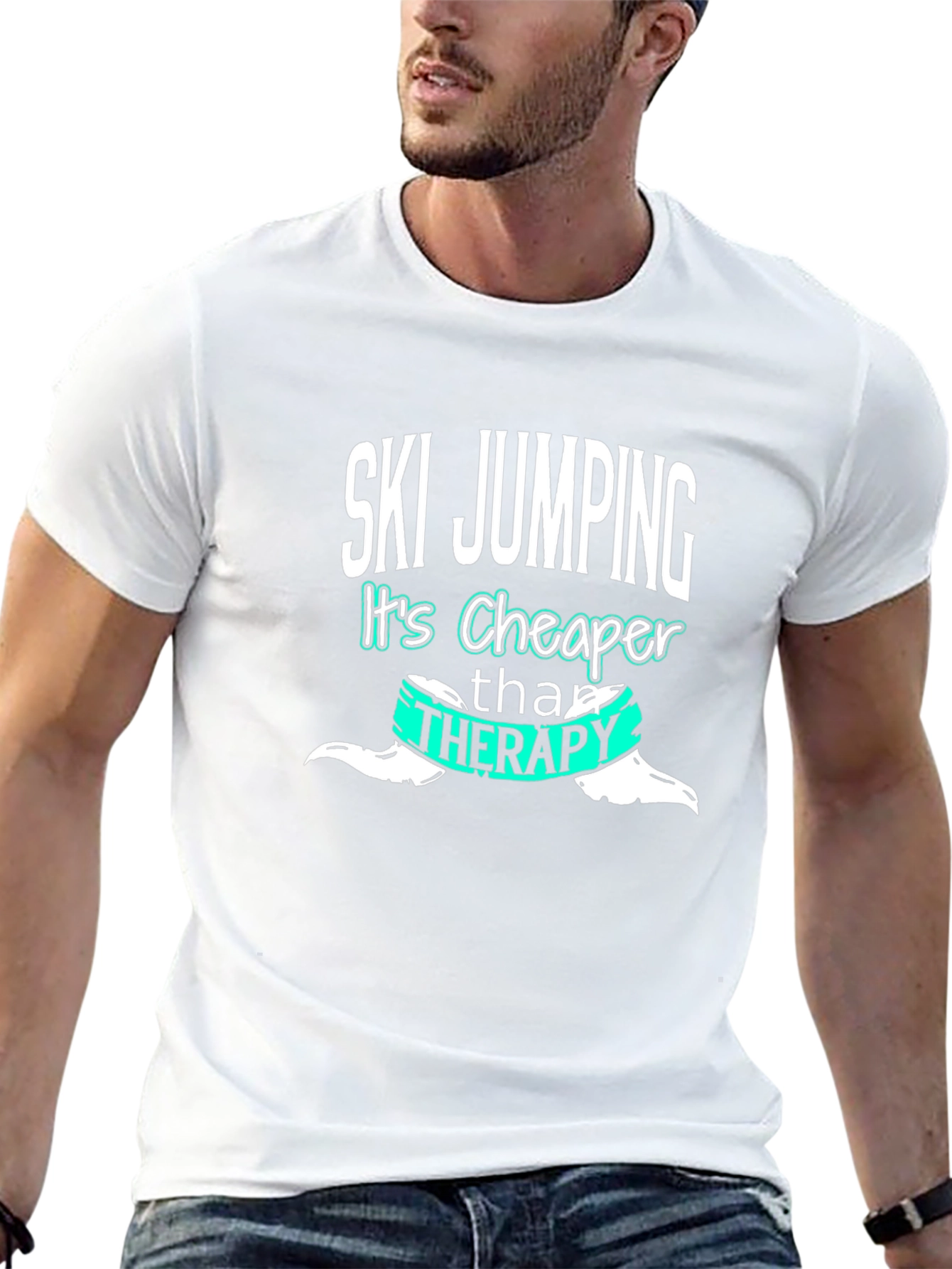 Ski Jumping Cheaper Than Therapy T-Shirt
