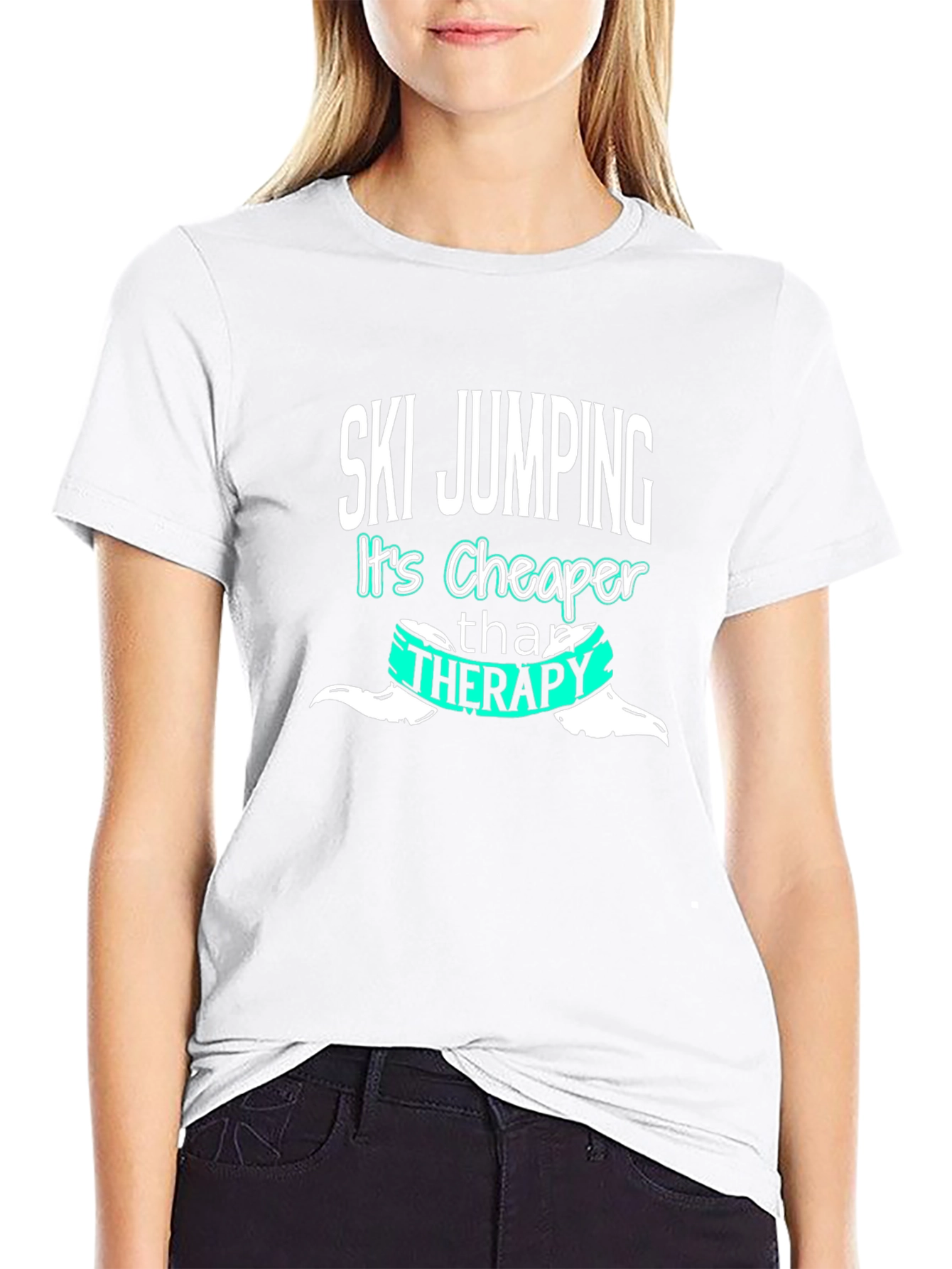 Ski Jumping Cheaper Than Therapy T-Shirt